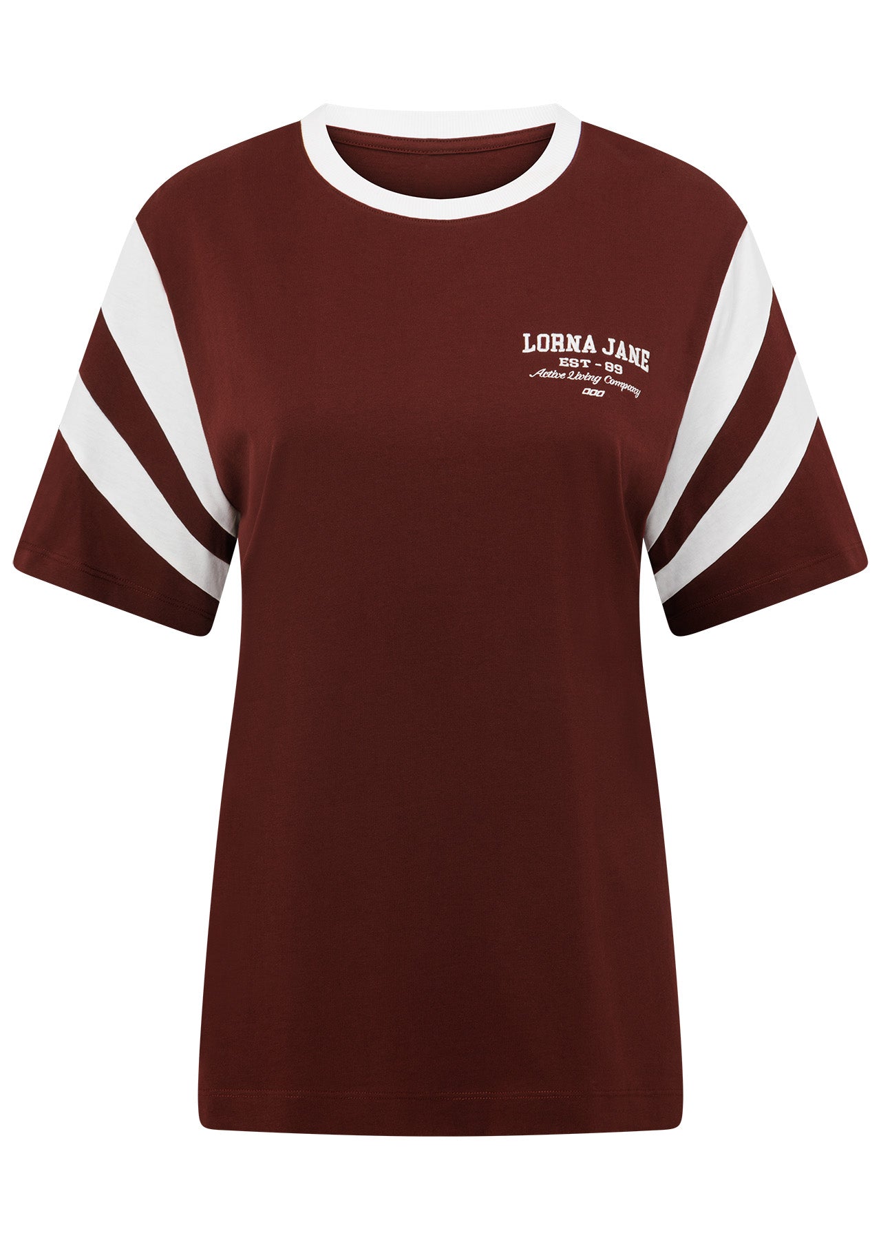 Lorna Jane LJ Track T-Shirt - Merlot