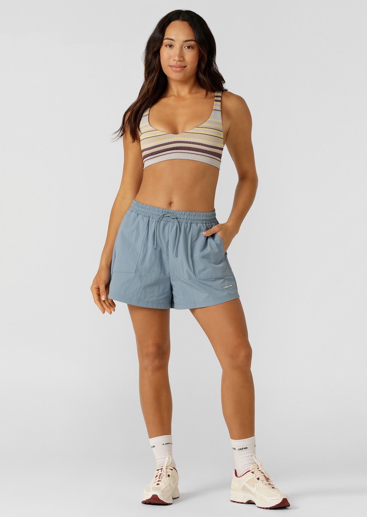 Lorna Jane Weightless Active Shorts - Washed Out Blue