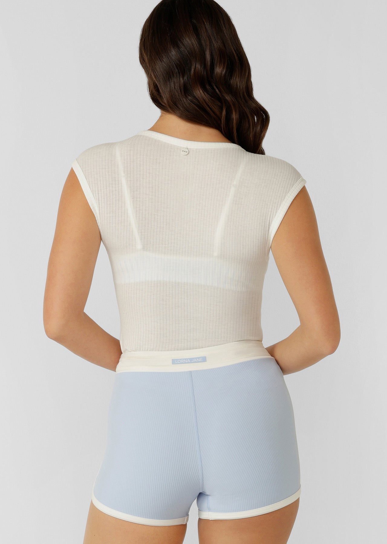 Lorna Jane Wild At Heart Active Top - Porcelain