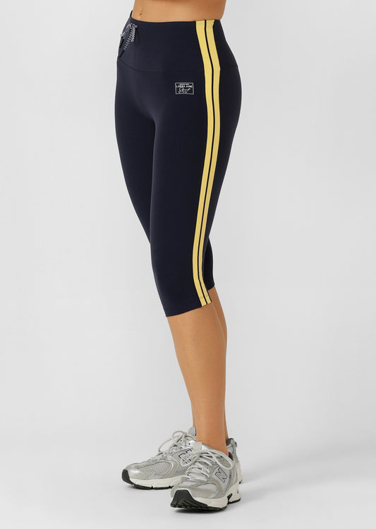 Lorna Jane Game Day 3/4 Capri Leggings - Oxford Navy