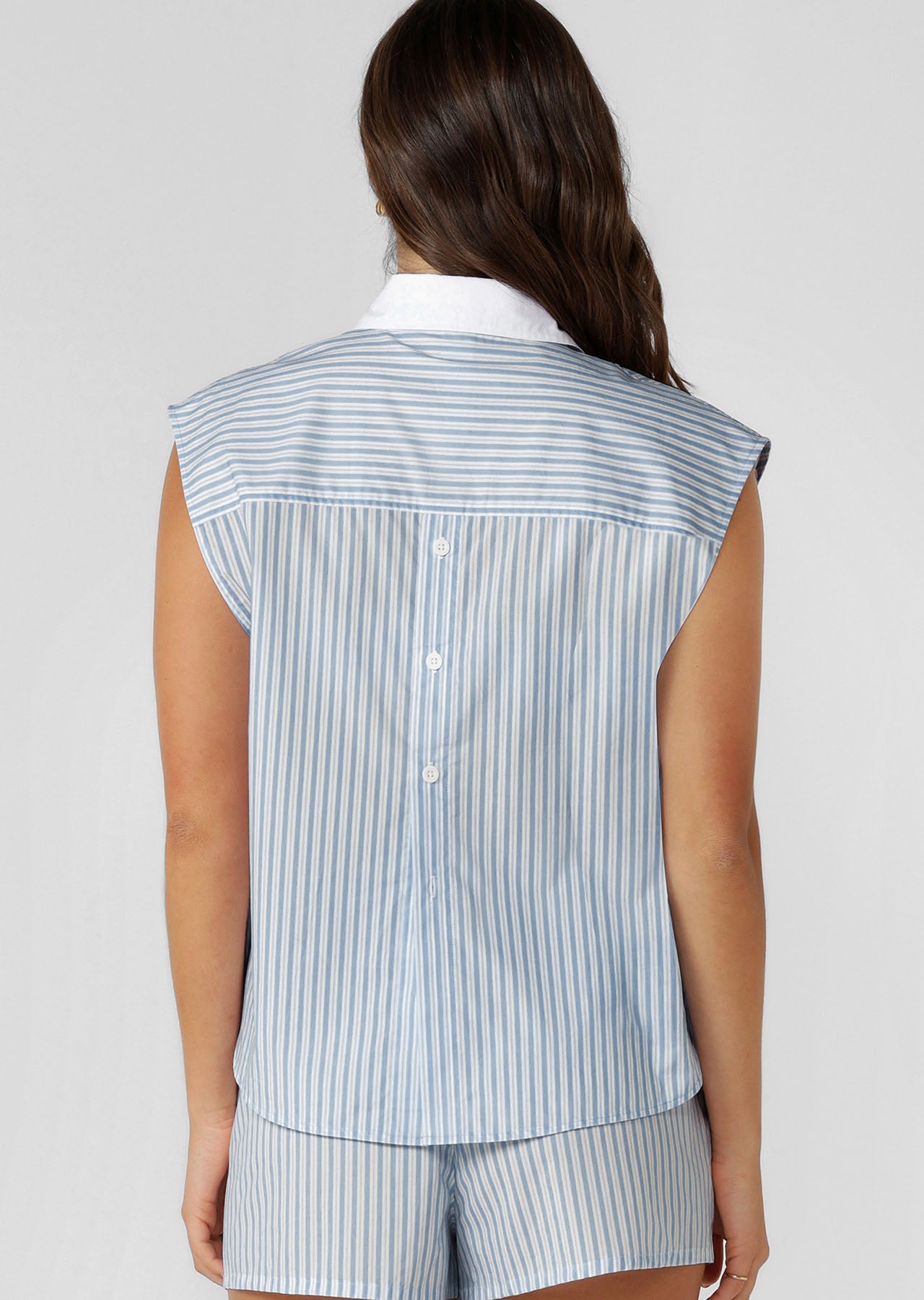 Lorna Jane Serendipity Sleeveless Shirt - Serendipity Stripe