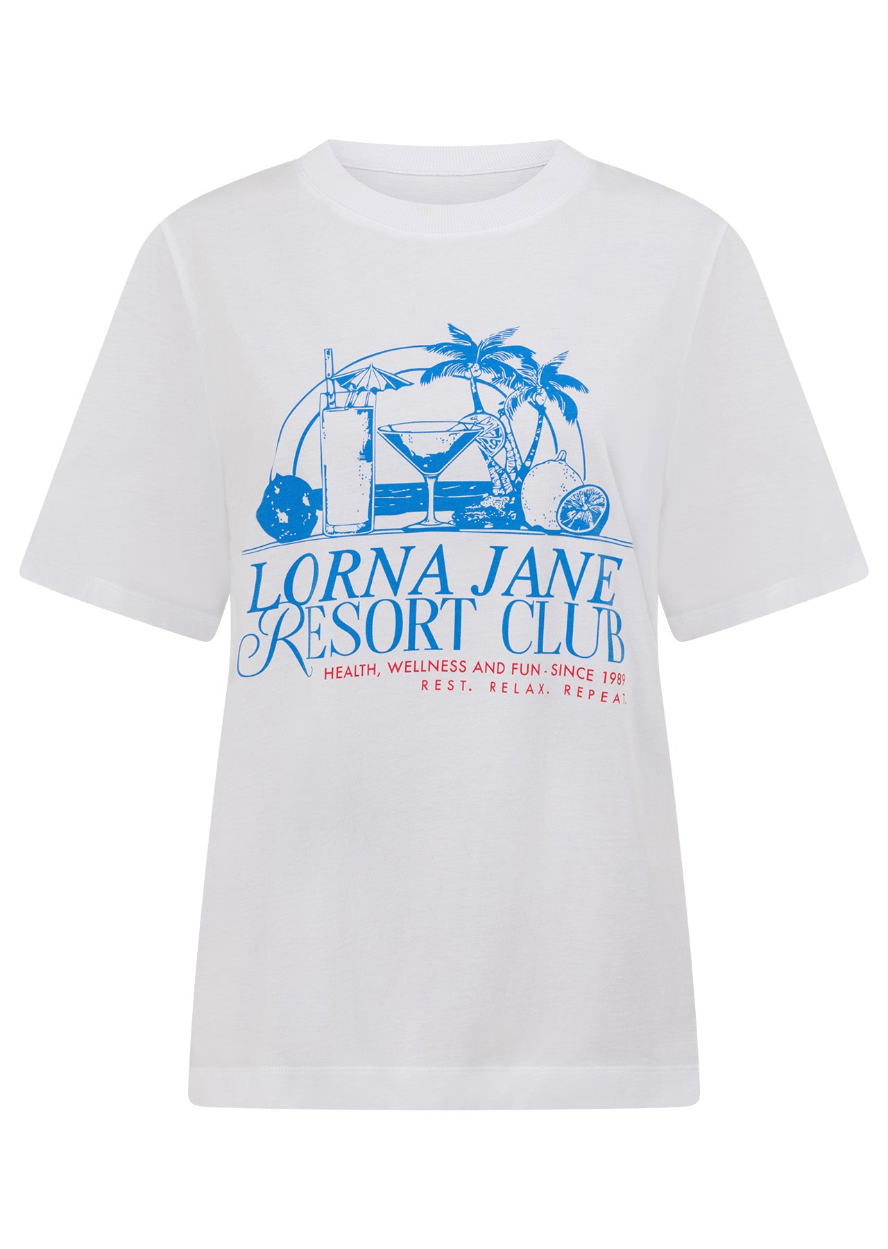 Lorna Jane Summer Resort Relaxed T-Shirt - White