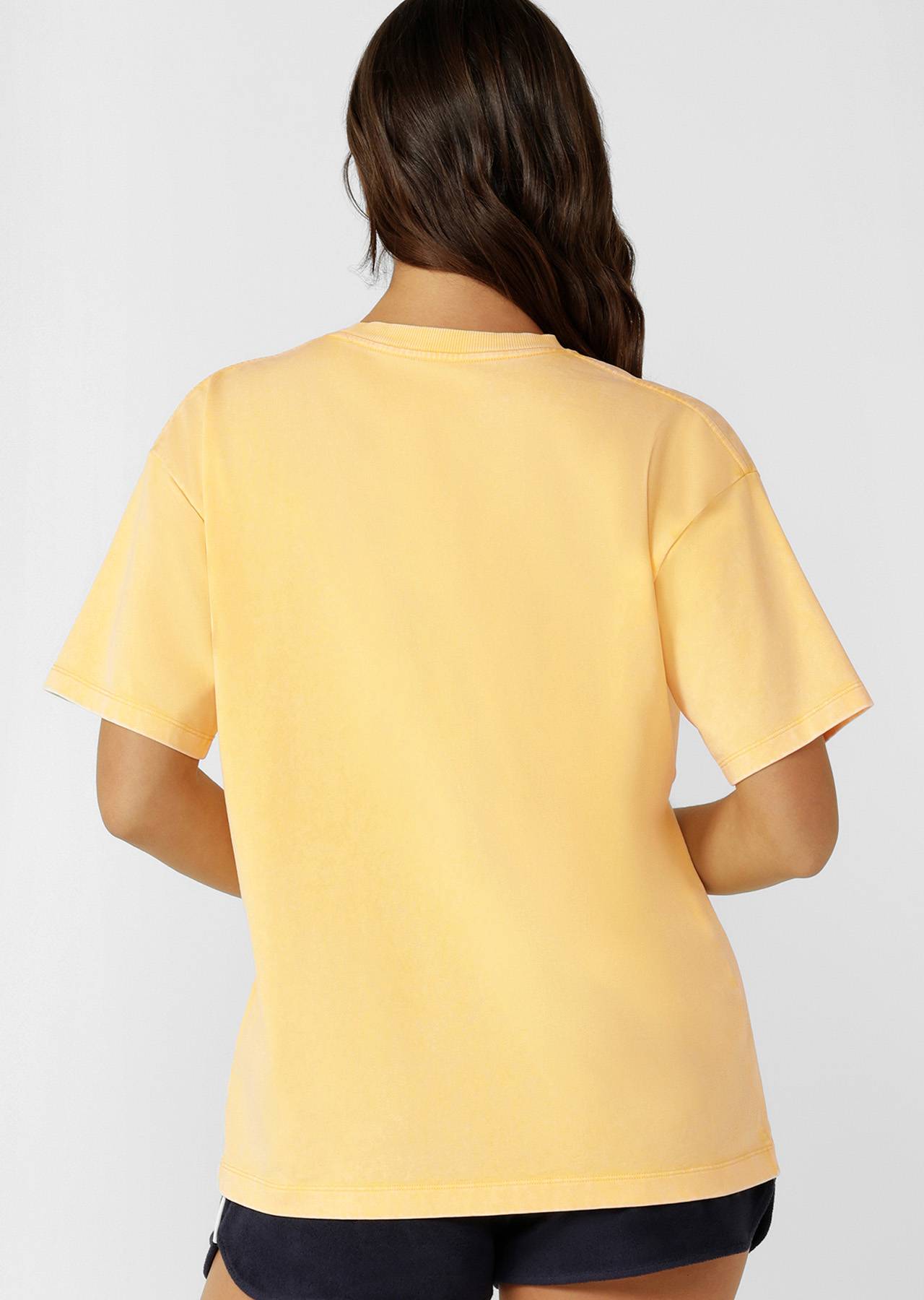 Lorna Jane Lorna Classics Washed Vintage T-Shirt - Washed Sunshine Yellow