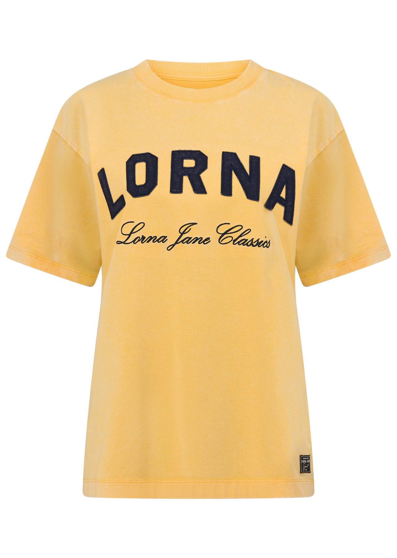 Lorna Jane Lorna Classics Washed Vintage T-Shirt - Washed Sunshine Yellow