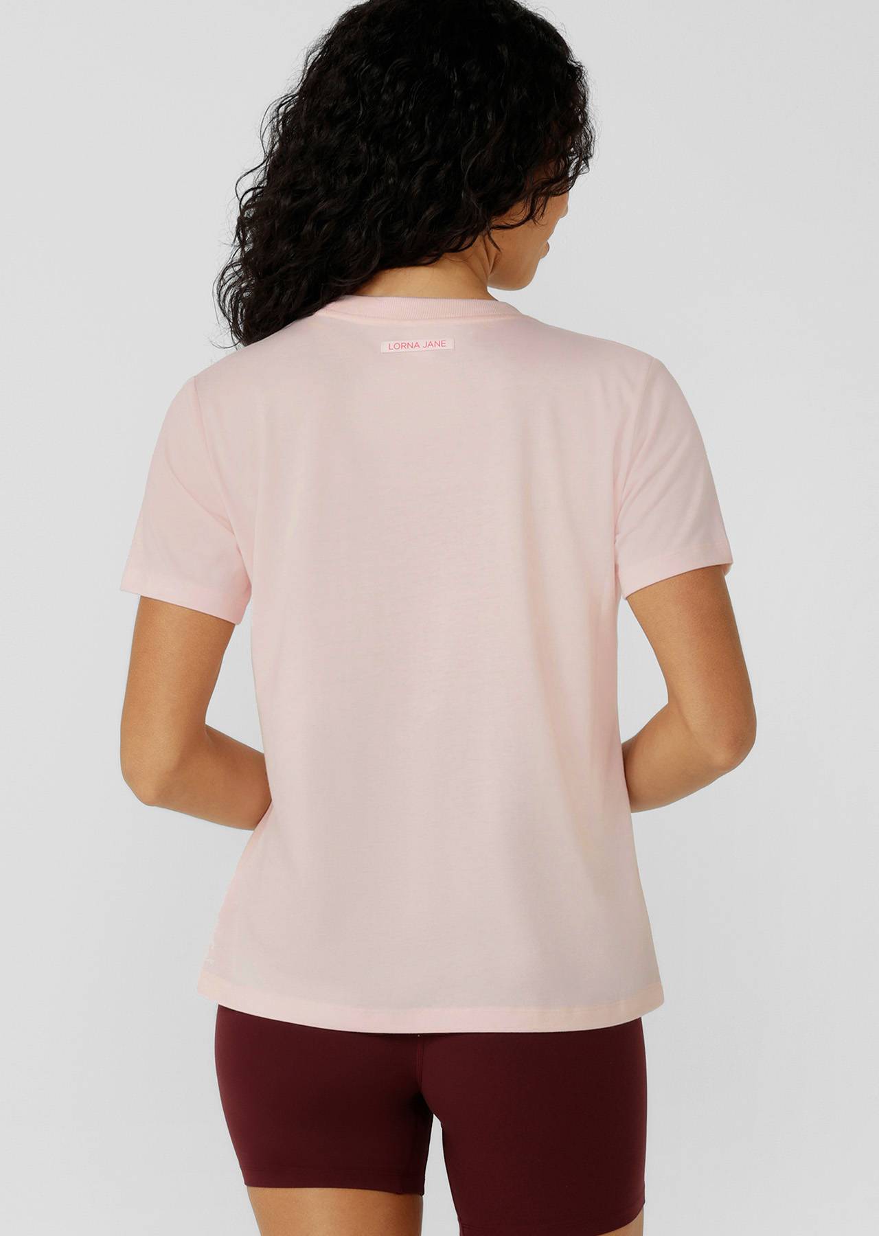 Lorna Jane Cherry T-Shirt - Pale Dusty Rose