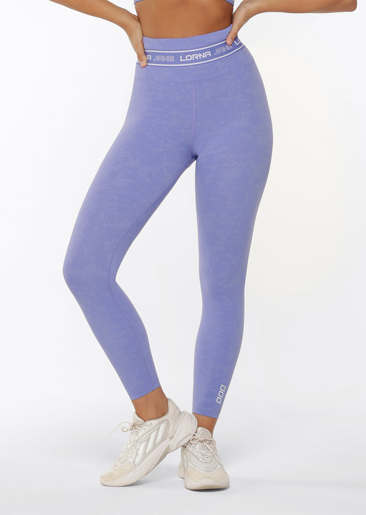 Lorna Jane Tempo Ankle Biter Leggings - Washed Jacaranda