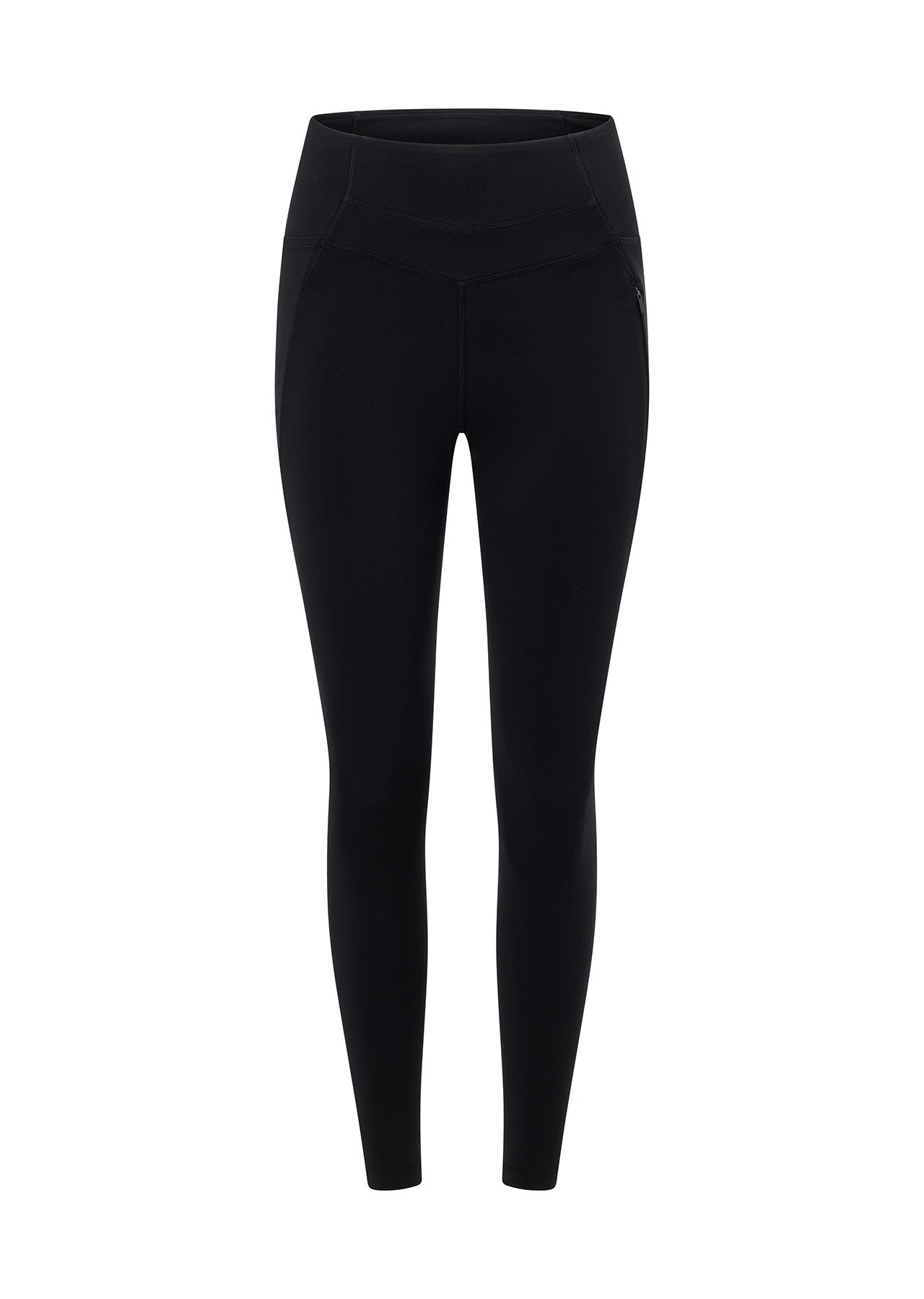 Lorna Jane Zip Pocket Recycled Stomach Support Ankle Biter Leggings - Black