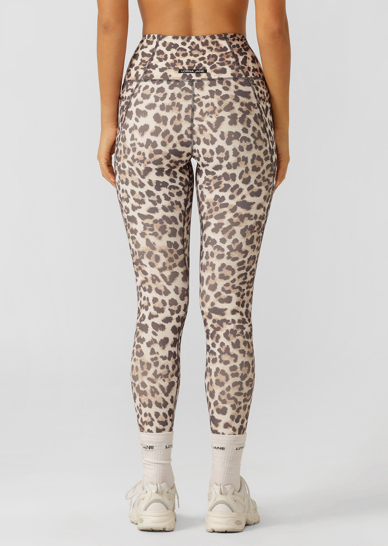 Lorna Jane Wildcat Hi-Fold No Ride Ankle Biter Leggings - Wildcat Print