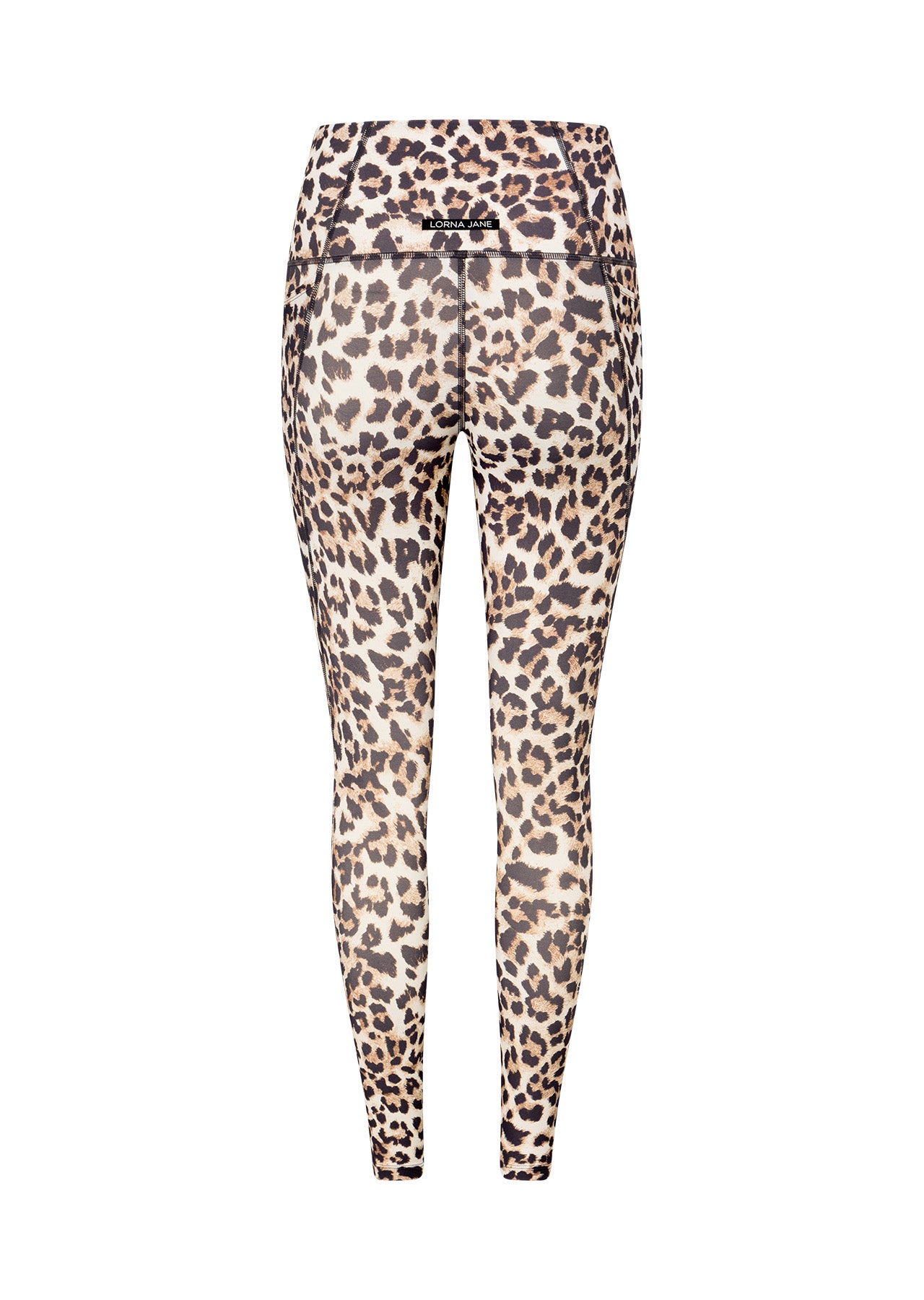 Lorna Jane Wildcat Hi-Fold No Ride Ankle Biter Leggings - Wildcat Print