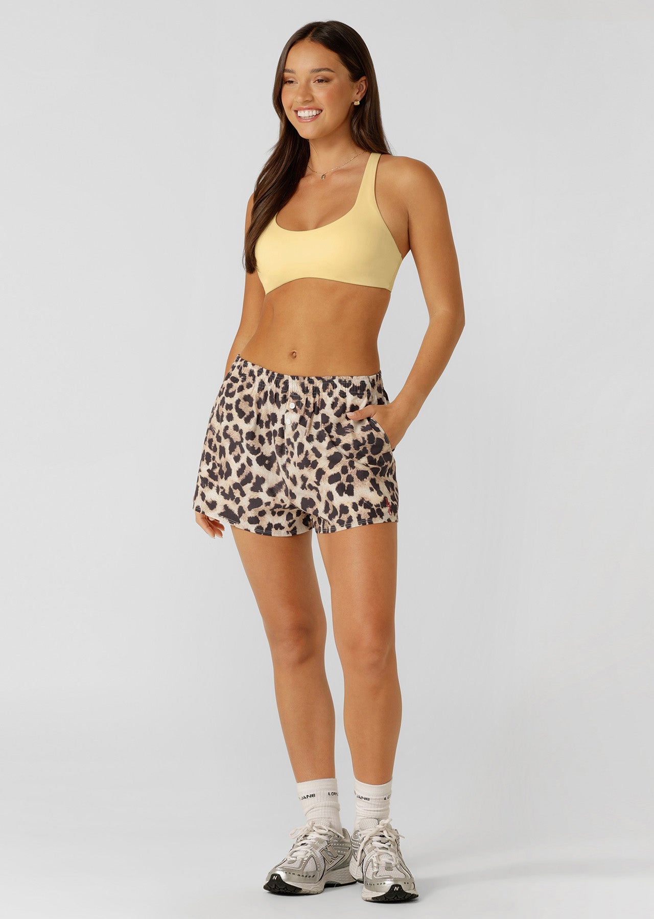 Lorna Jane Wildcat Boxer Shorts - Wildcat Print