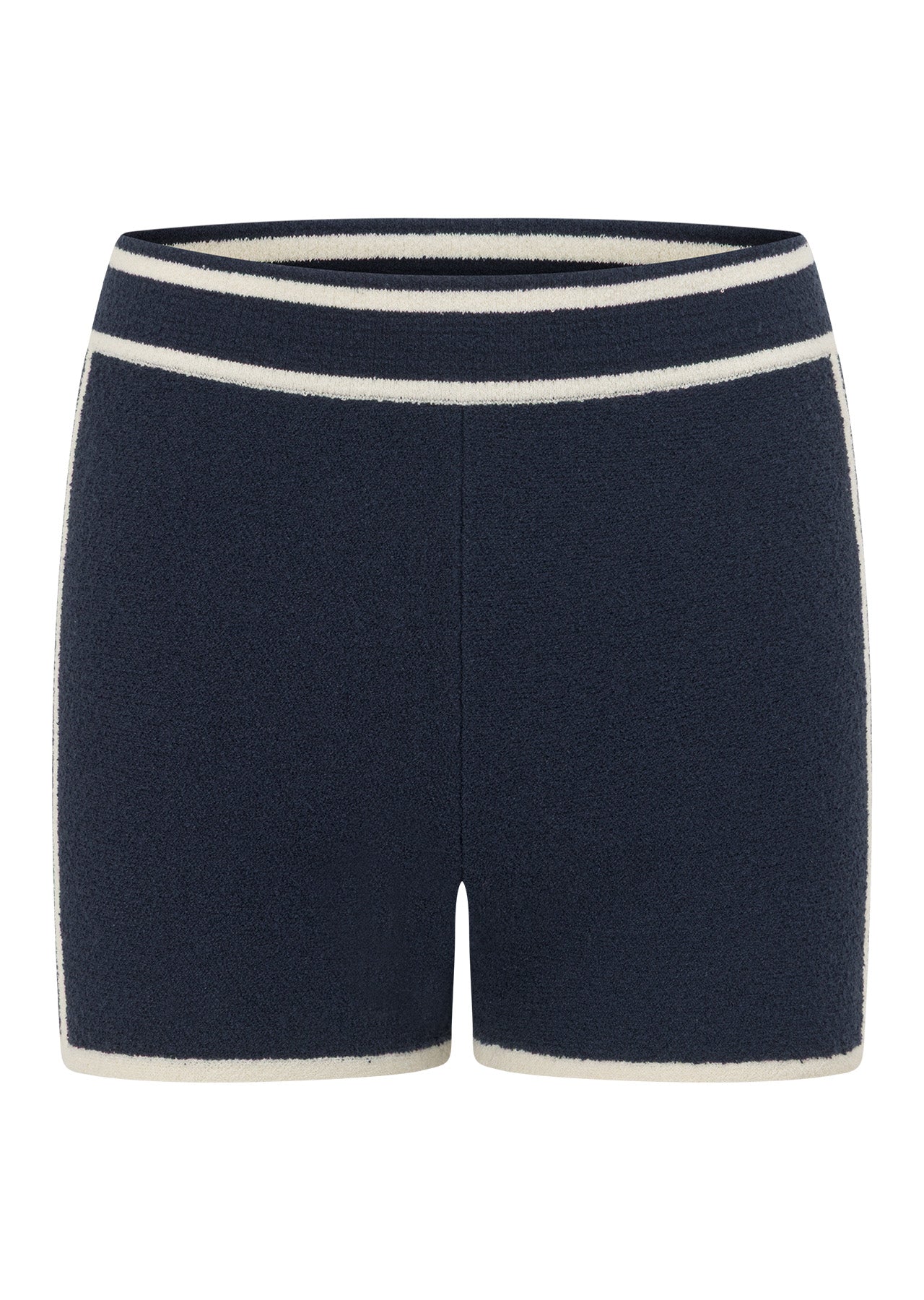 Lorna Jane Home Stretch Knit Cheeky Shorts - Platinum Navy