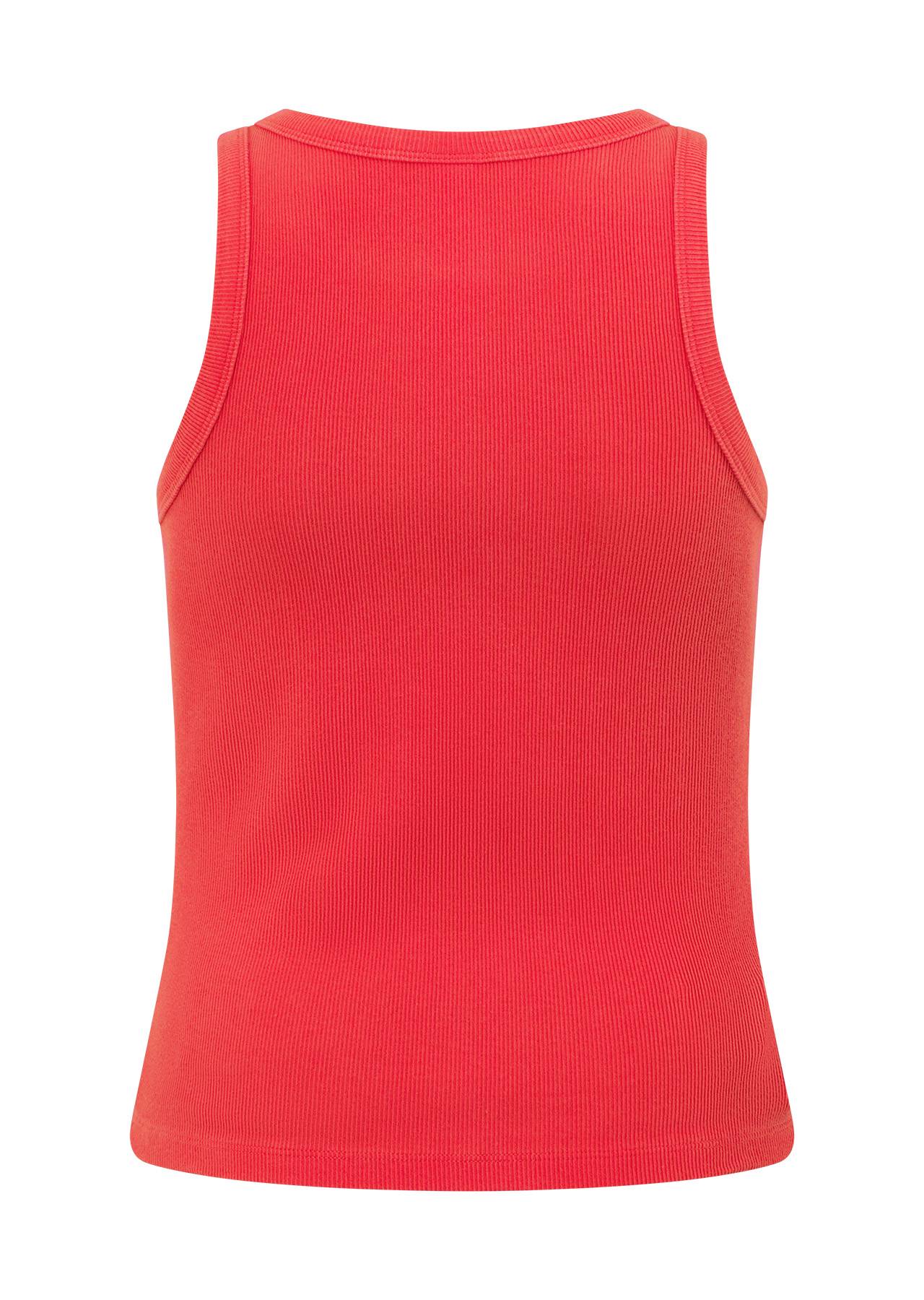 Lorna Jane LJ Basics Washed Rib Tank - Washed Strawberry