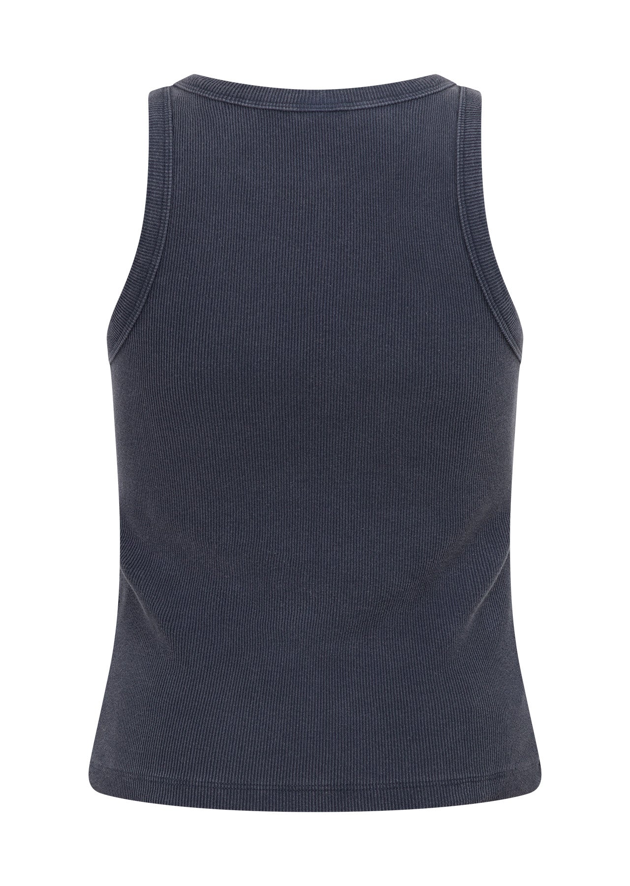 Lorna Jane LJ Basics Washed Rib Tank - Washed Platinum Navy
