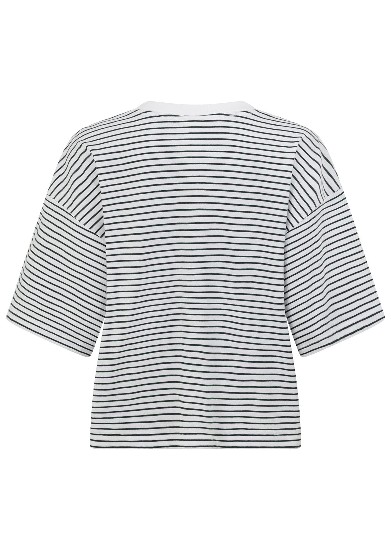 Lorna Jane Heartstrings T-Shirt - Fig Green Mini Stripe