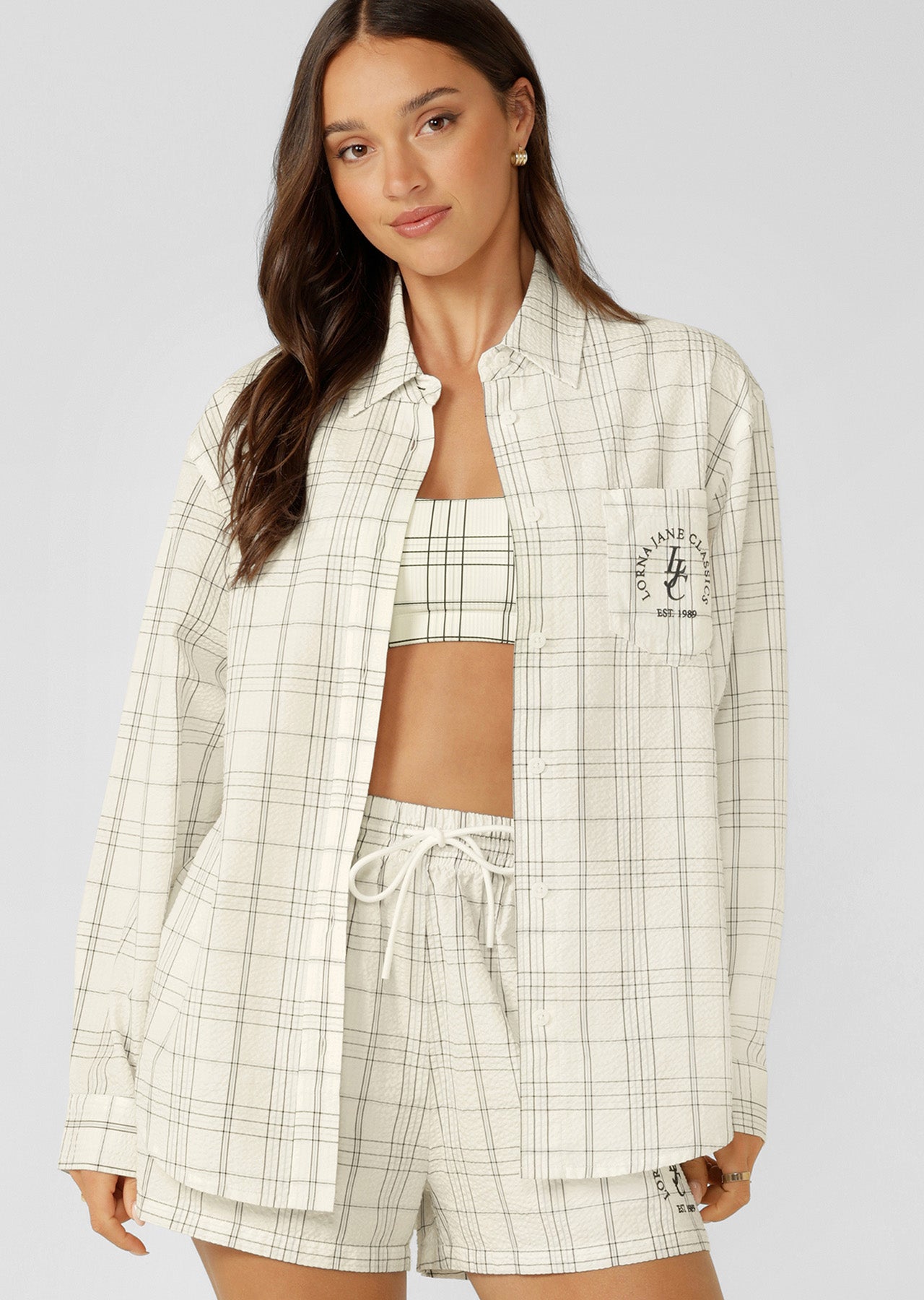 Lorna Jane Lorna Jane Classics Long Sleeve Shirt - Checked Out