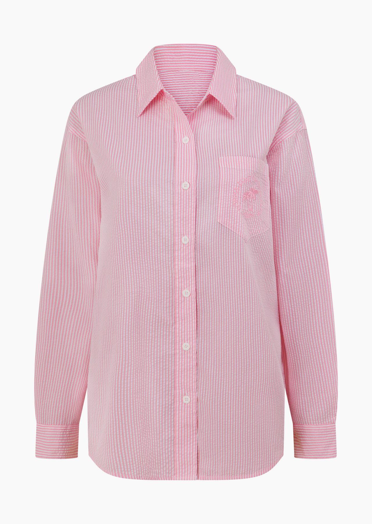 Lorna Jane Lorna Jane Heritage Long Sleeve Shirt - Sweet Pink Stripe