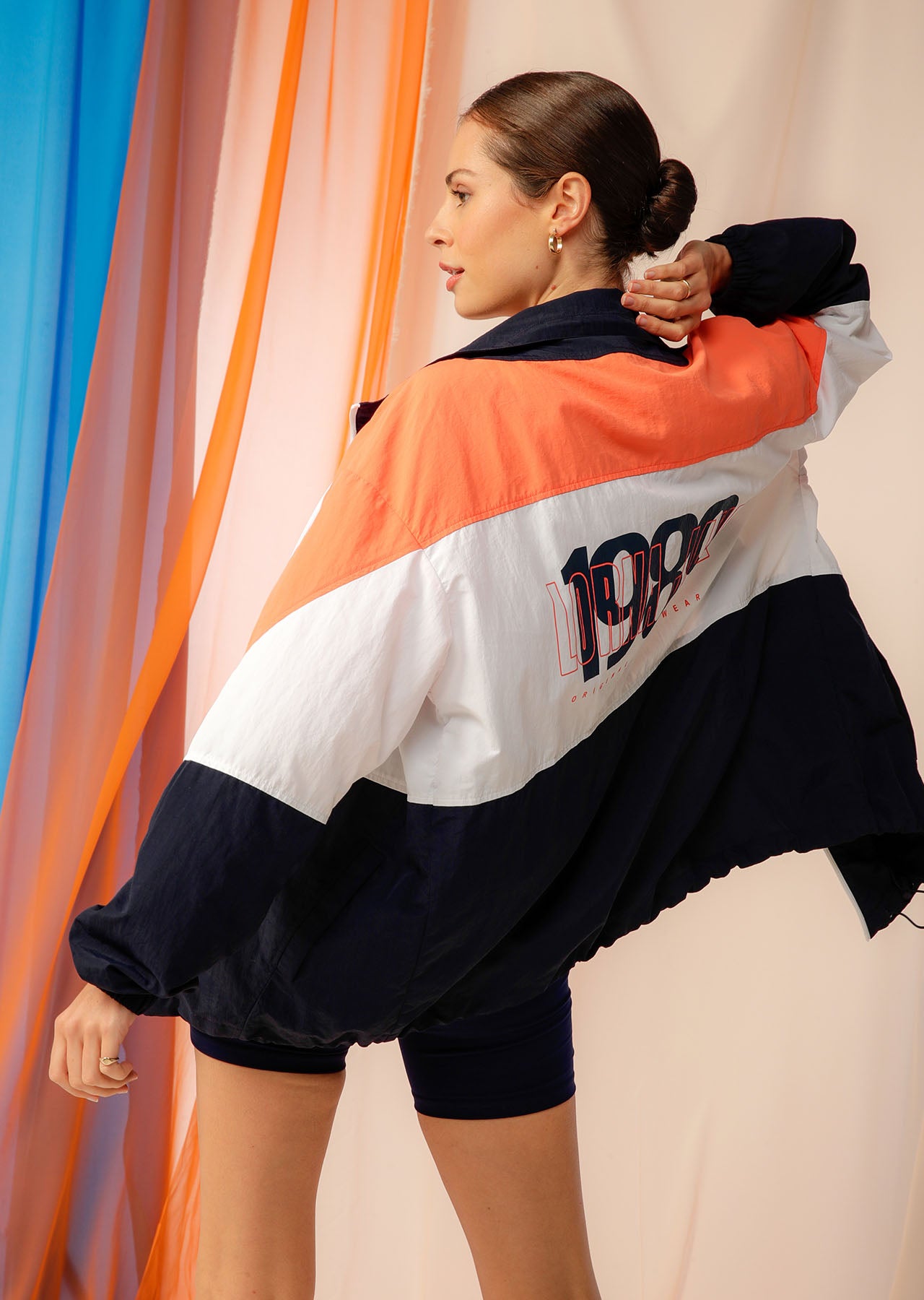 Lorna Jane 1989 Original Sport Spray Jacket - French Navy