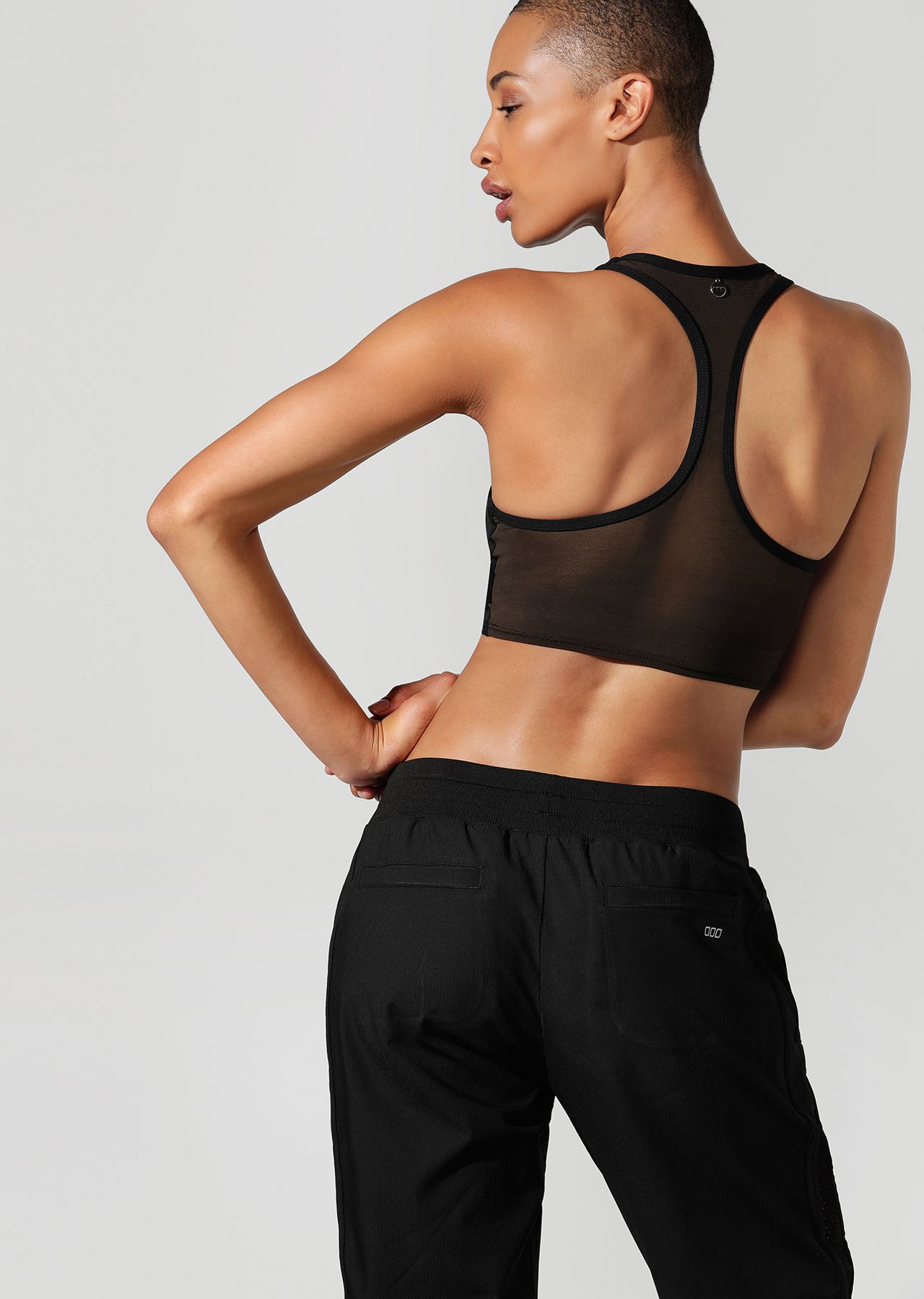 Lorna Jane 90s Twist Long Line Sports Bra - Black