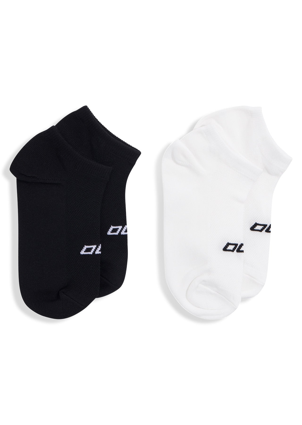 Lorna Jane 2PK Secret Sock - Black/White & White/Black