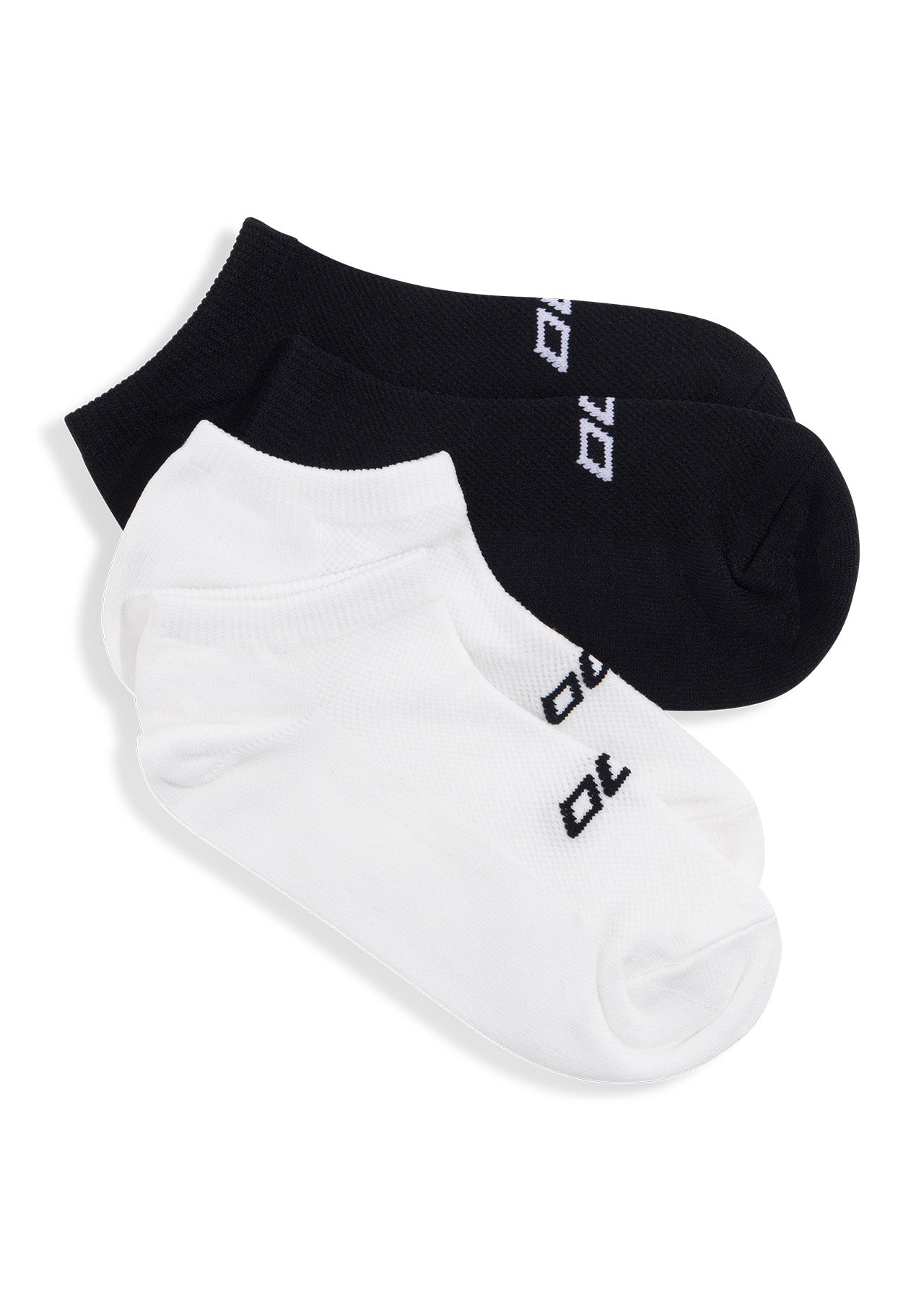 Lorna Jane 2PK Secret Sock - Black/White & White/Black