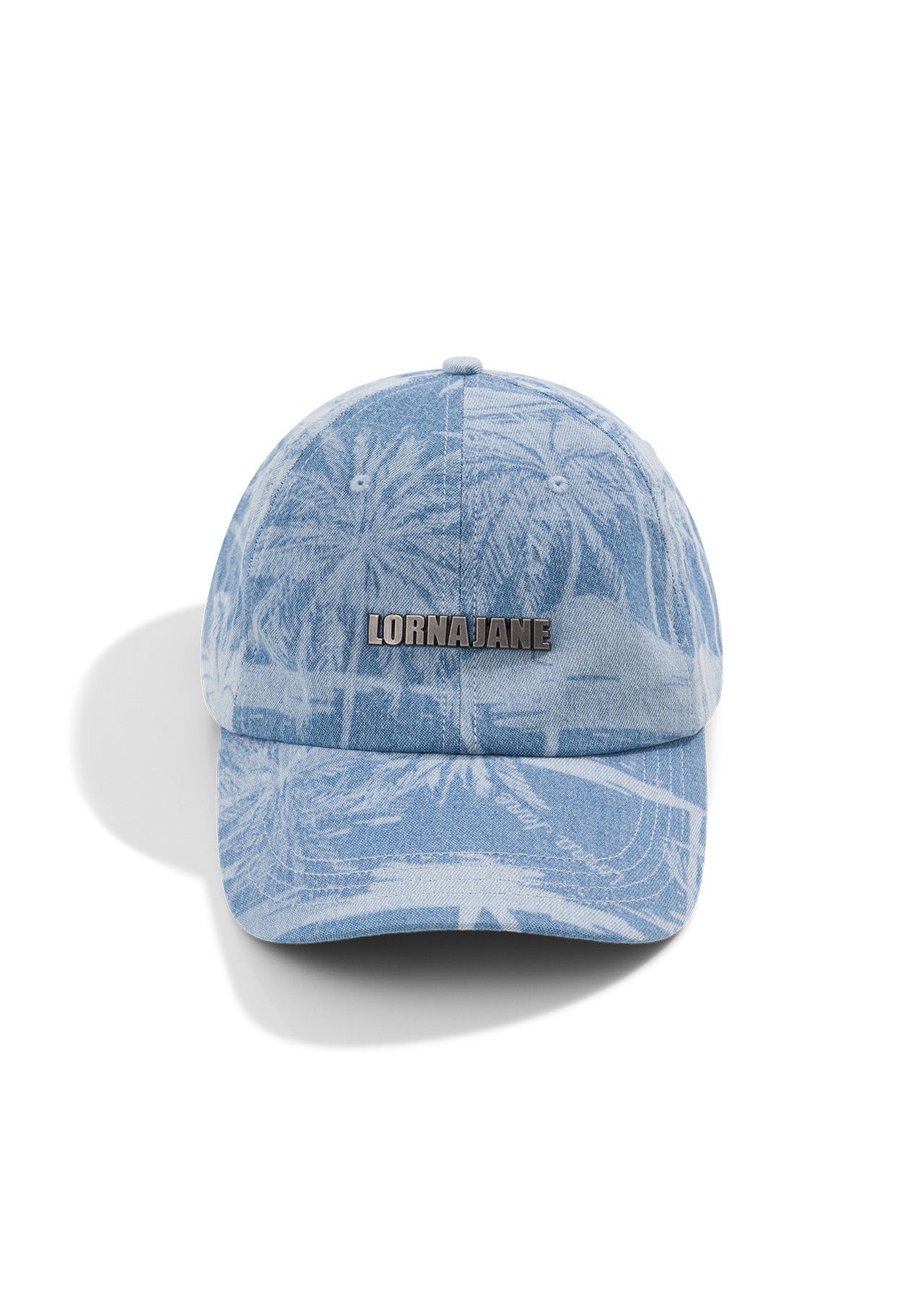 Lorna Jane Washed Denim Cap - Aloha Blues Print