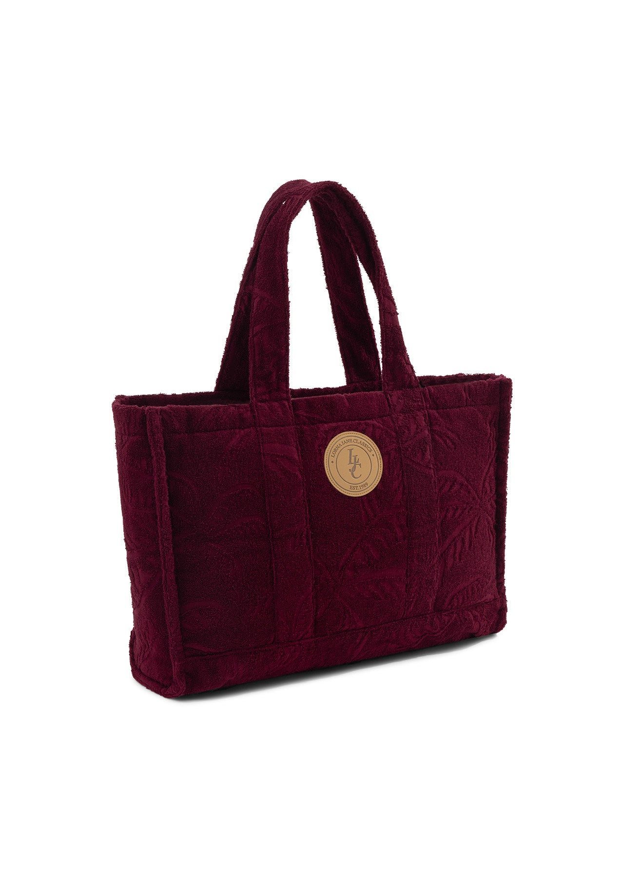 Lorna Jane Calypso Terry Beach Bag - Cranberry