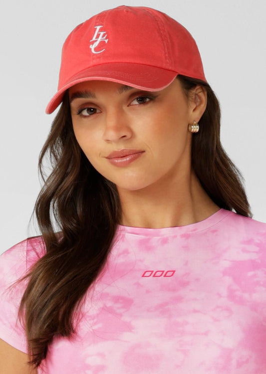 Lorna Jane LJC Vintage Washed Cap - Washed Strawberry