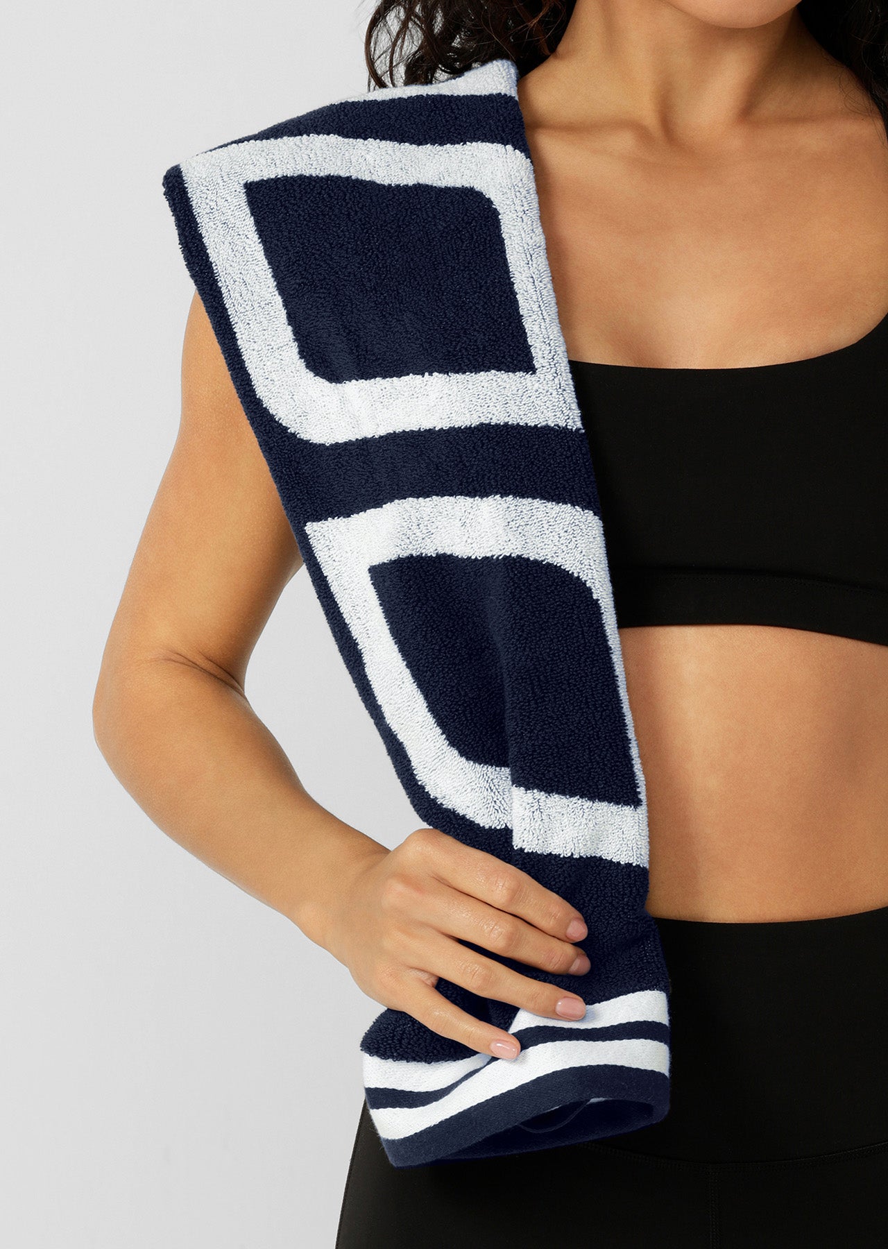 Lorna Jane Icon Sweat Towel - Oxford Navy