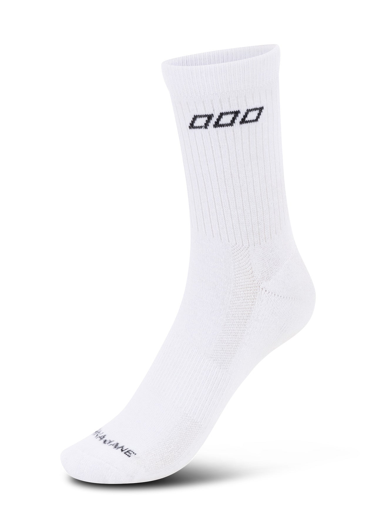 Lorna Jane LJ Quarter Crew Socks - White & Black