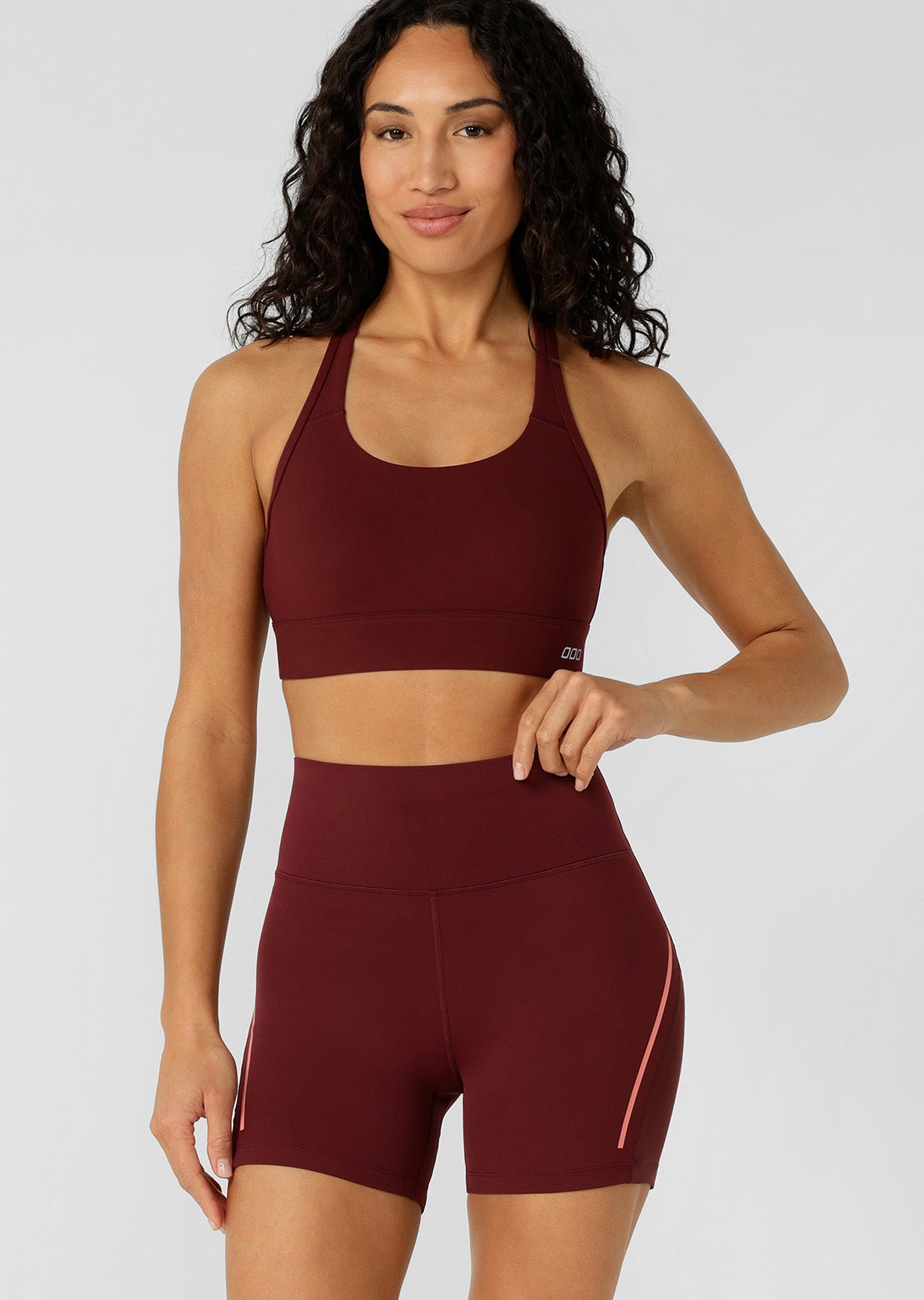 Lorna Jane Amy Maximum Support Sports Bra - Dark Ruby