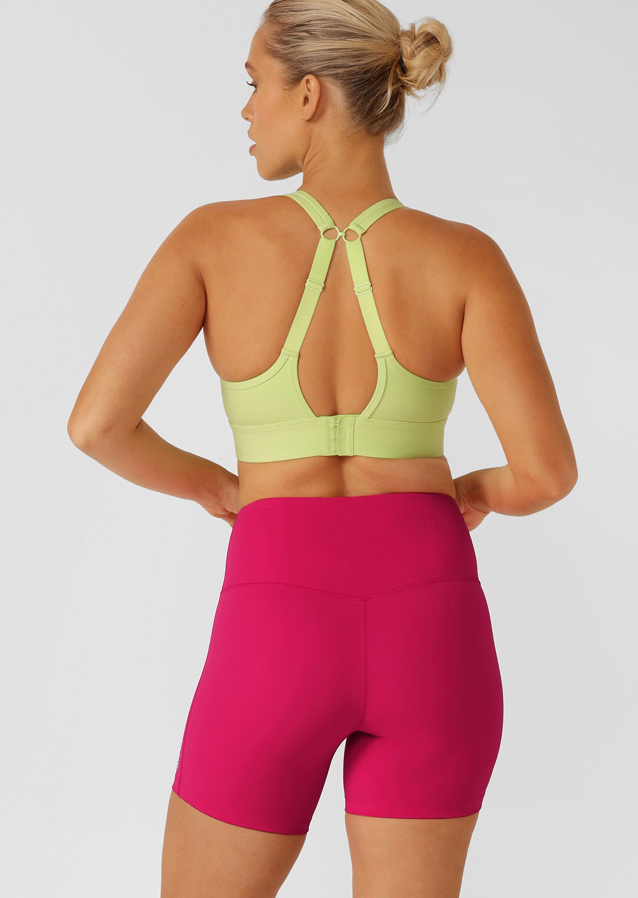 Lorna Jane Amy Maximum Support Sports Bra - Glow Green