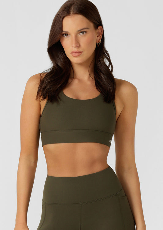 Lorna Jane Amy Maximum Support Sports Bra - Luxury Green