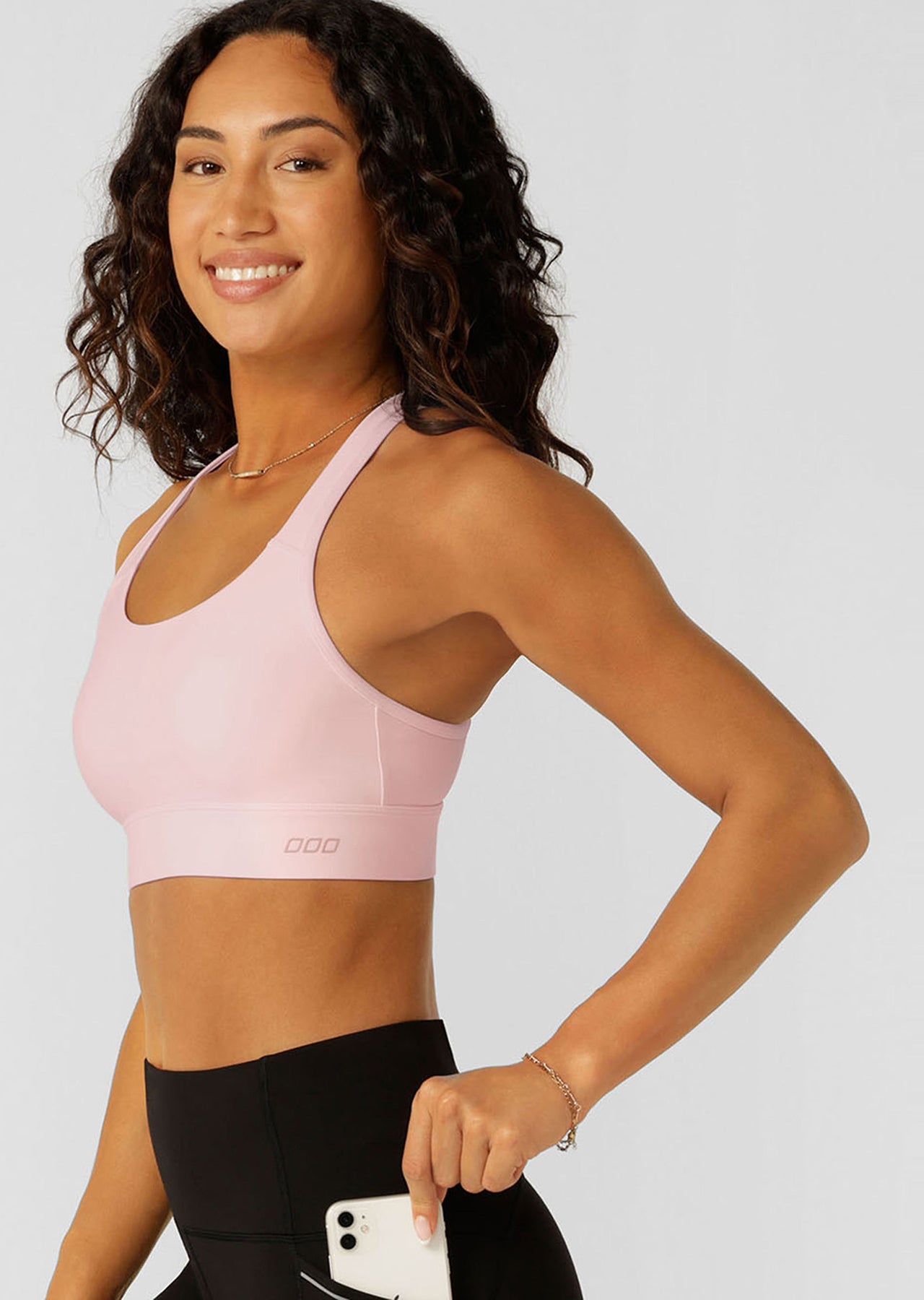 Lorna Jane Amy Maximum Support Sports Bra - Pale Peony