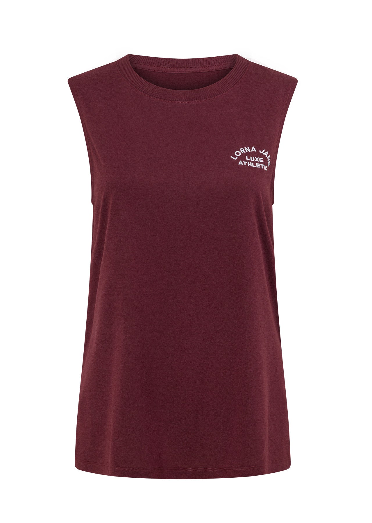 Lorna Jane Lotus Muscle Tank - Cranberry