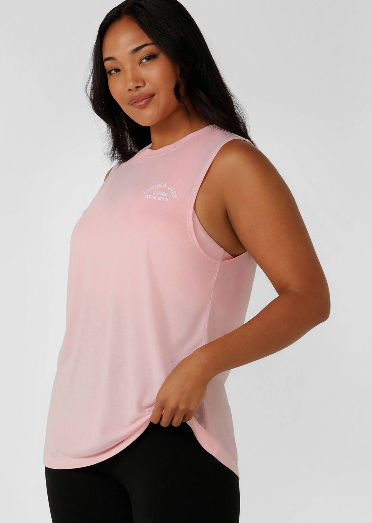 Lorna Jane Lotus Muscle Tank - Peony