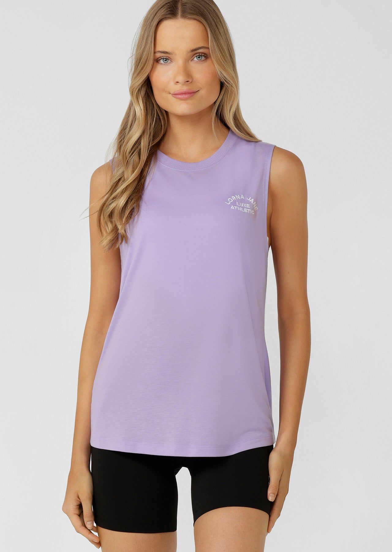 Lorna Jane Lotus Muscle Tank - Violet Lilac