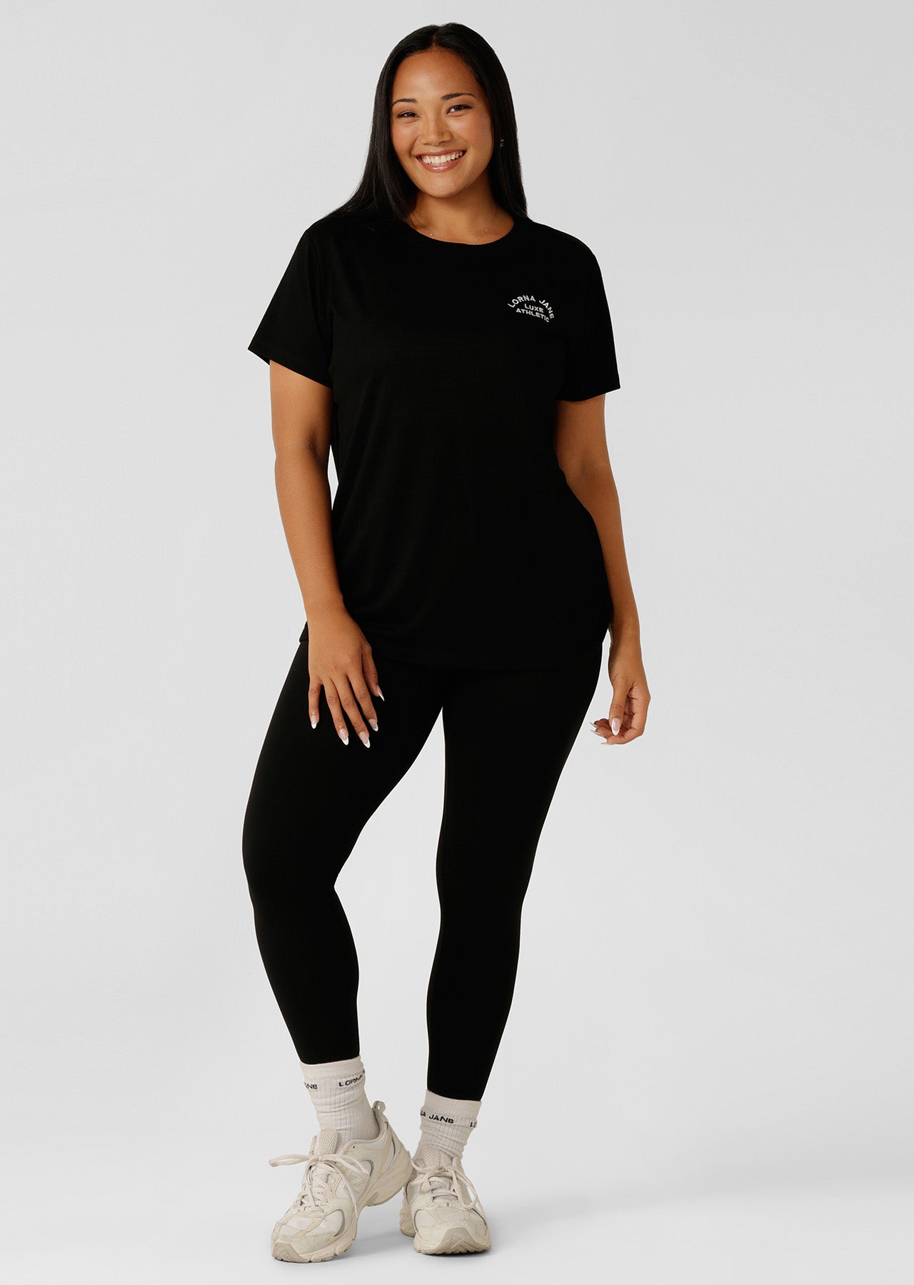 Lorna Jane Lotus T-Shirt - Black