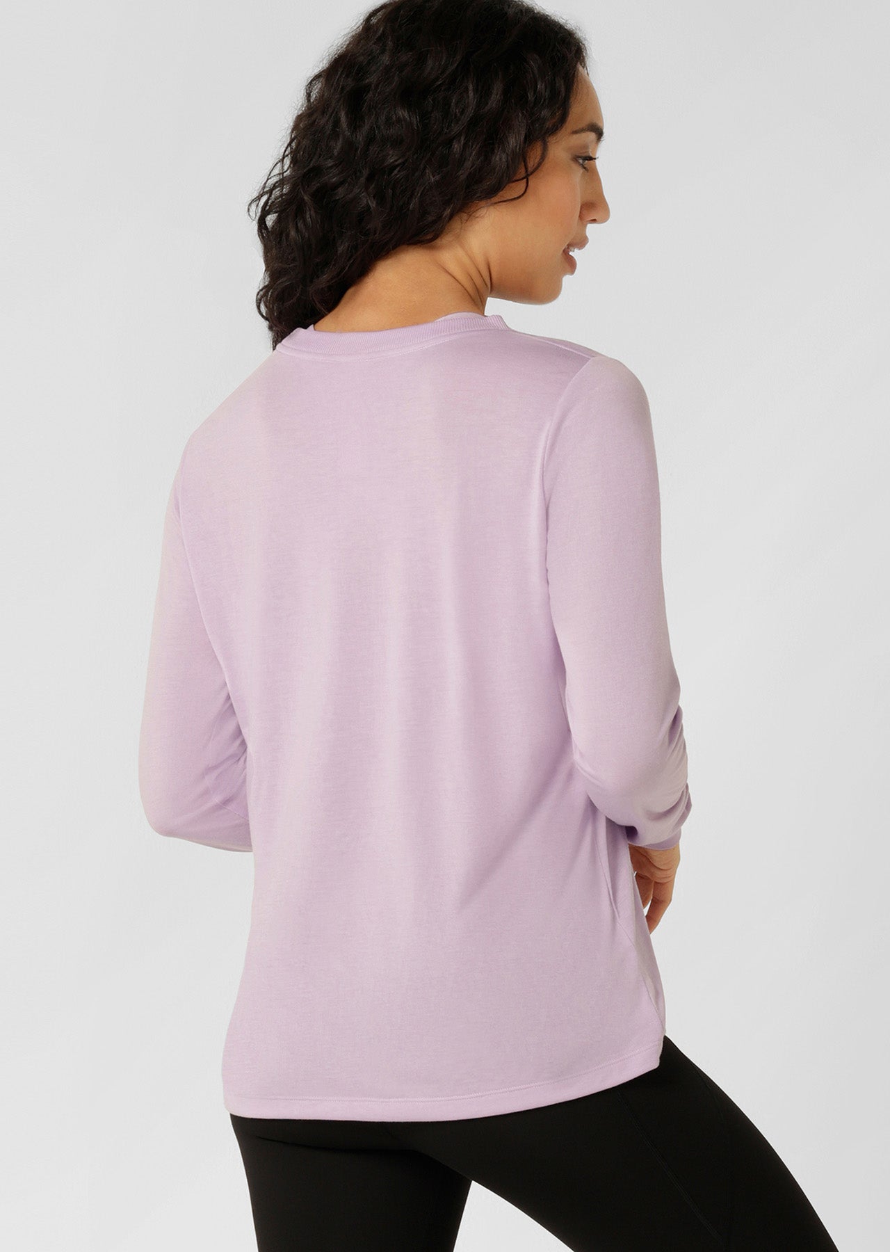 Lorna Jane Lotus Long Sleeve Top - Dusty Lilac