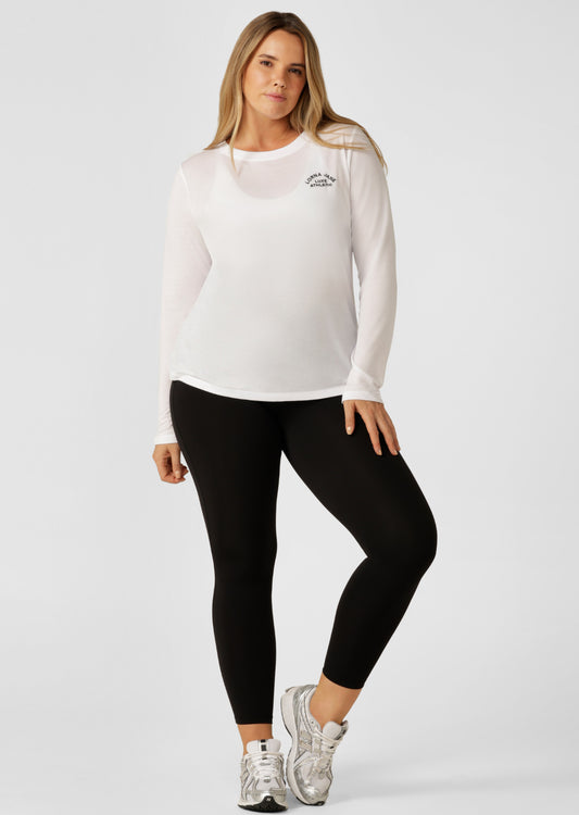Lorna Jane Lotus Long Sleeve Top - White
