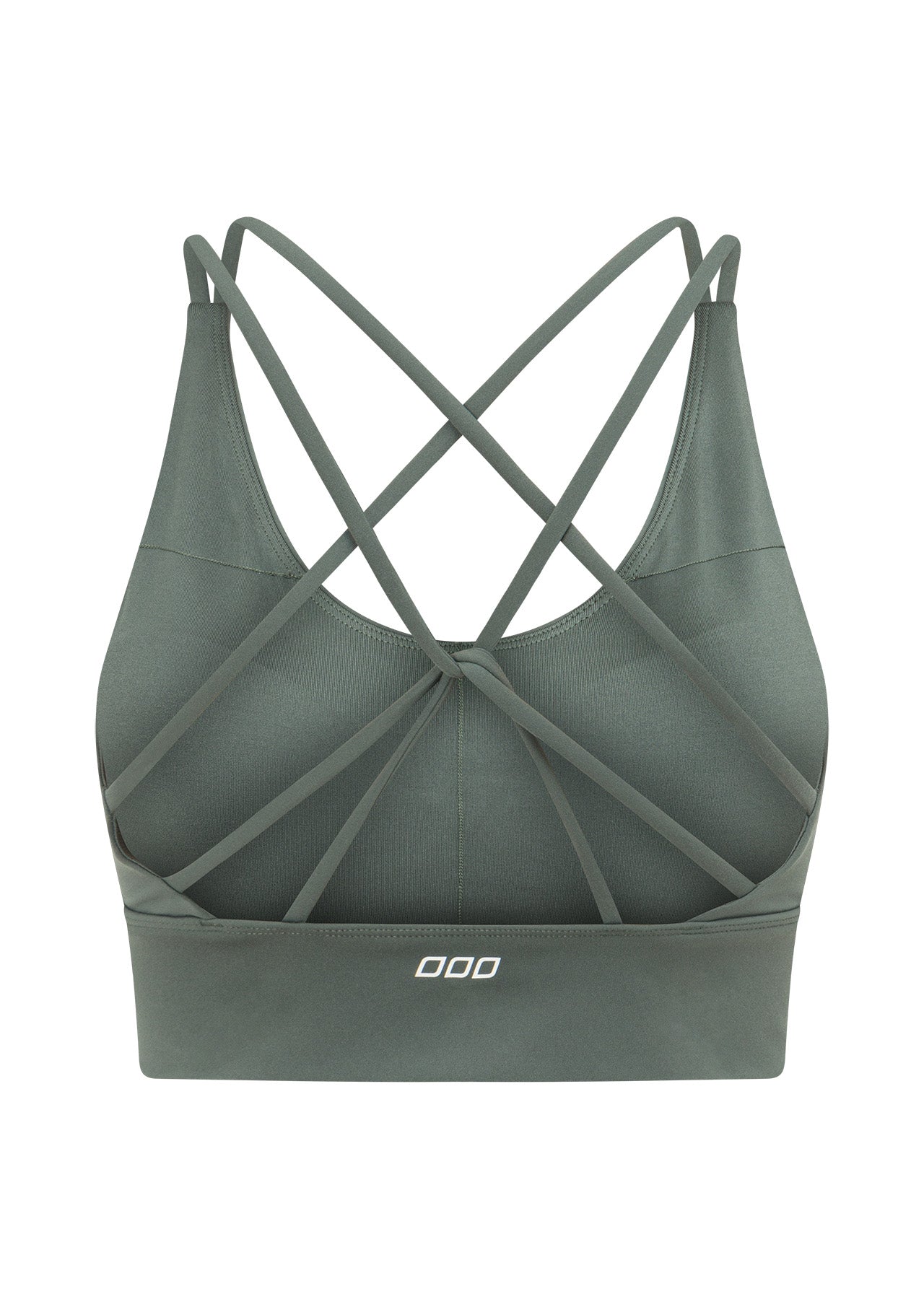 Lorna Jane Lotus Longline Sports Bra - Dark Matcha