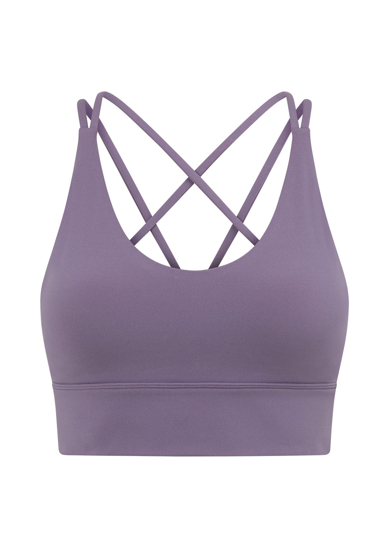 Lorna Jane Lotus Longline Sports Bra - Purple Dusk