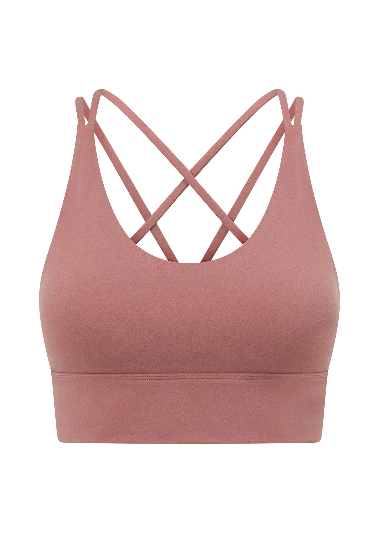 Lorna Jane Lotus Longline Sports Bra - Wild Rose