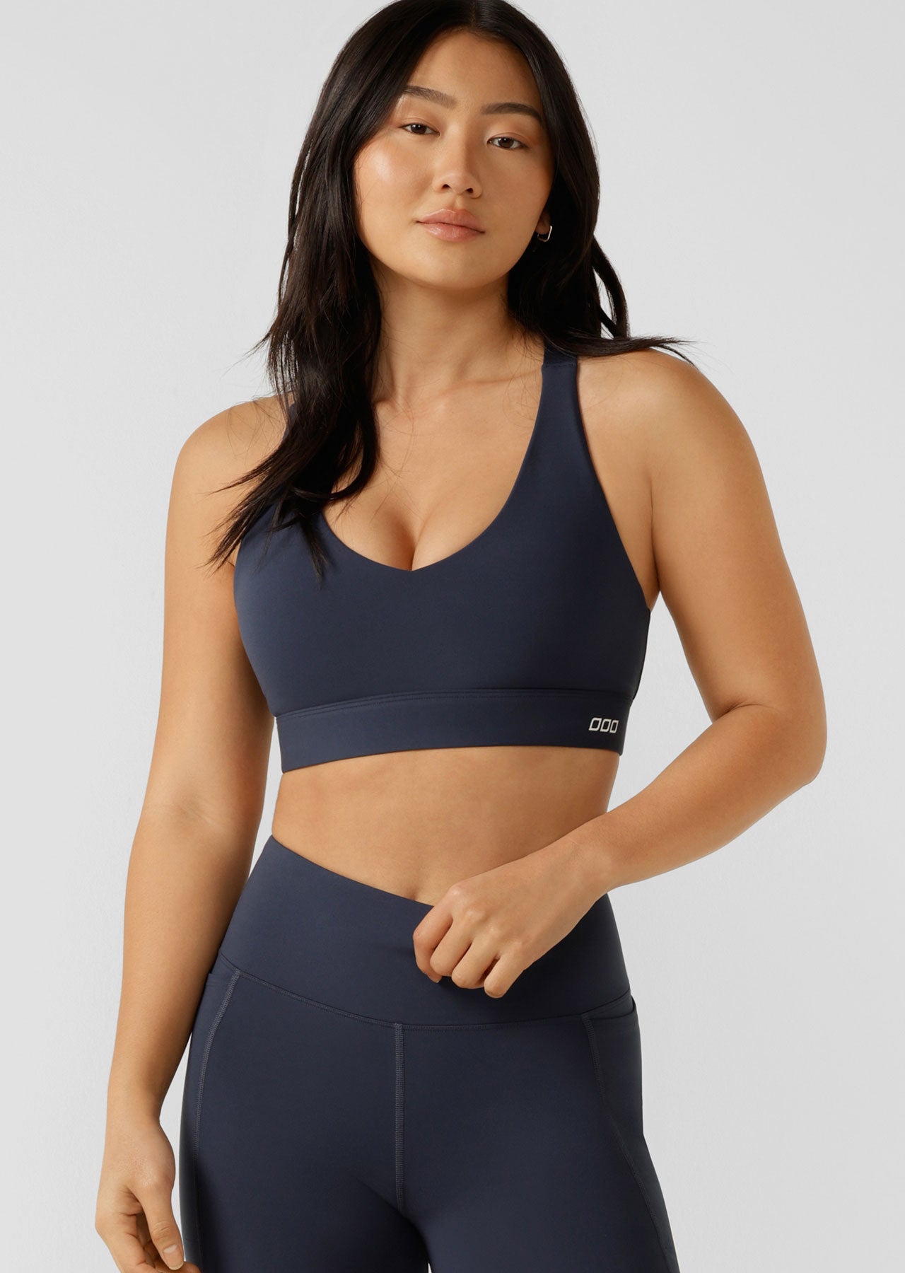 Lorna Jane Amy Sports Bra - Platinum Navy