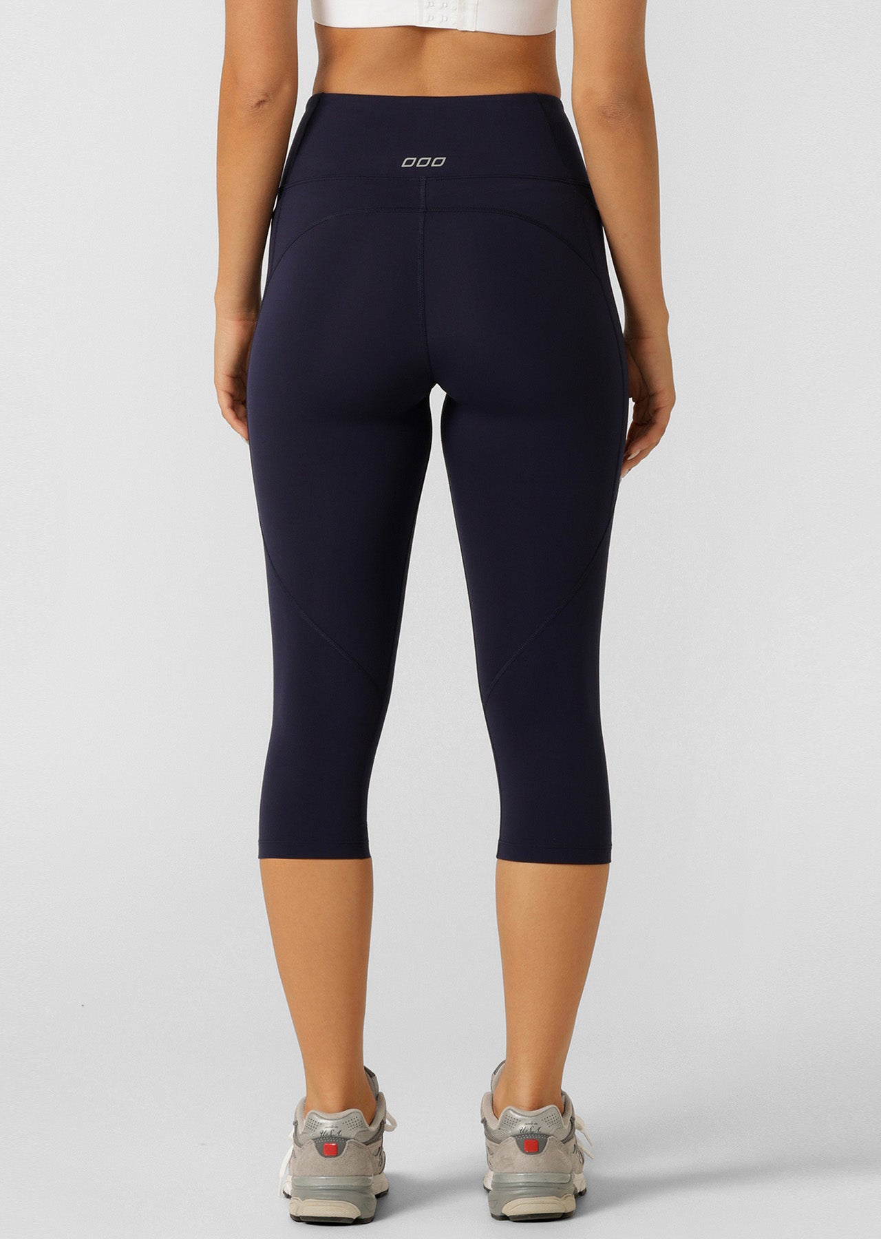 Lorna Jane Amy Phone Pocket 3/4 Tech Leggings - French Navy