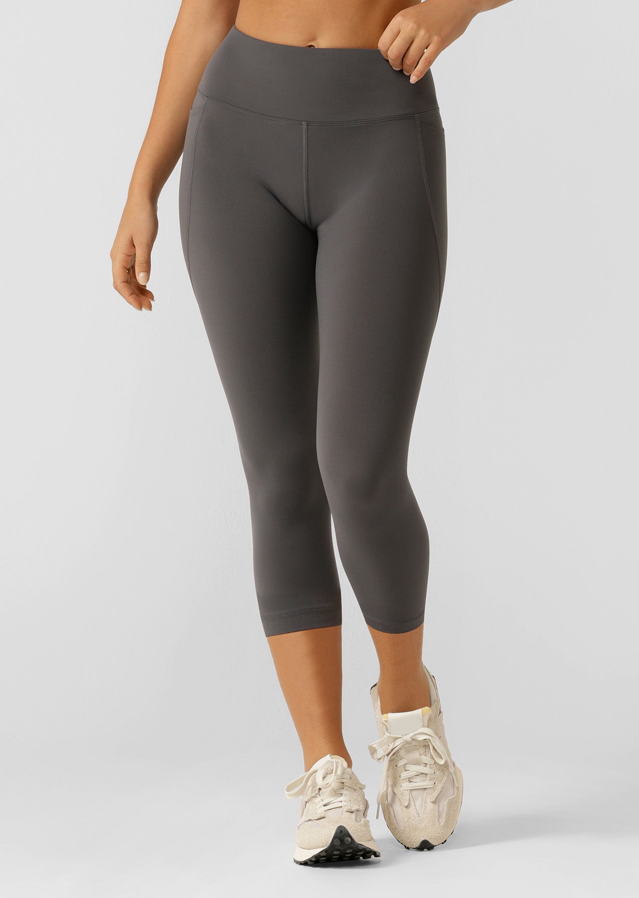 Lorna Jane Amy Phone Pocket 7/8 Tech Leggings - Titanium