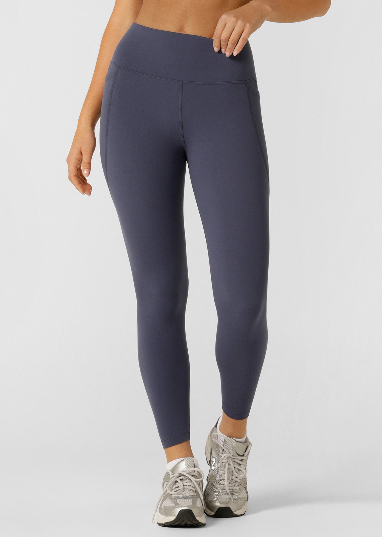 Lorna Jane Amy Phone Pocket Ankle Biter Tech Leggings - Ash Blue