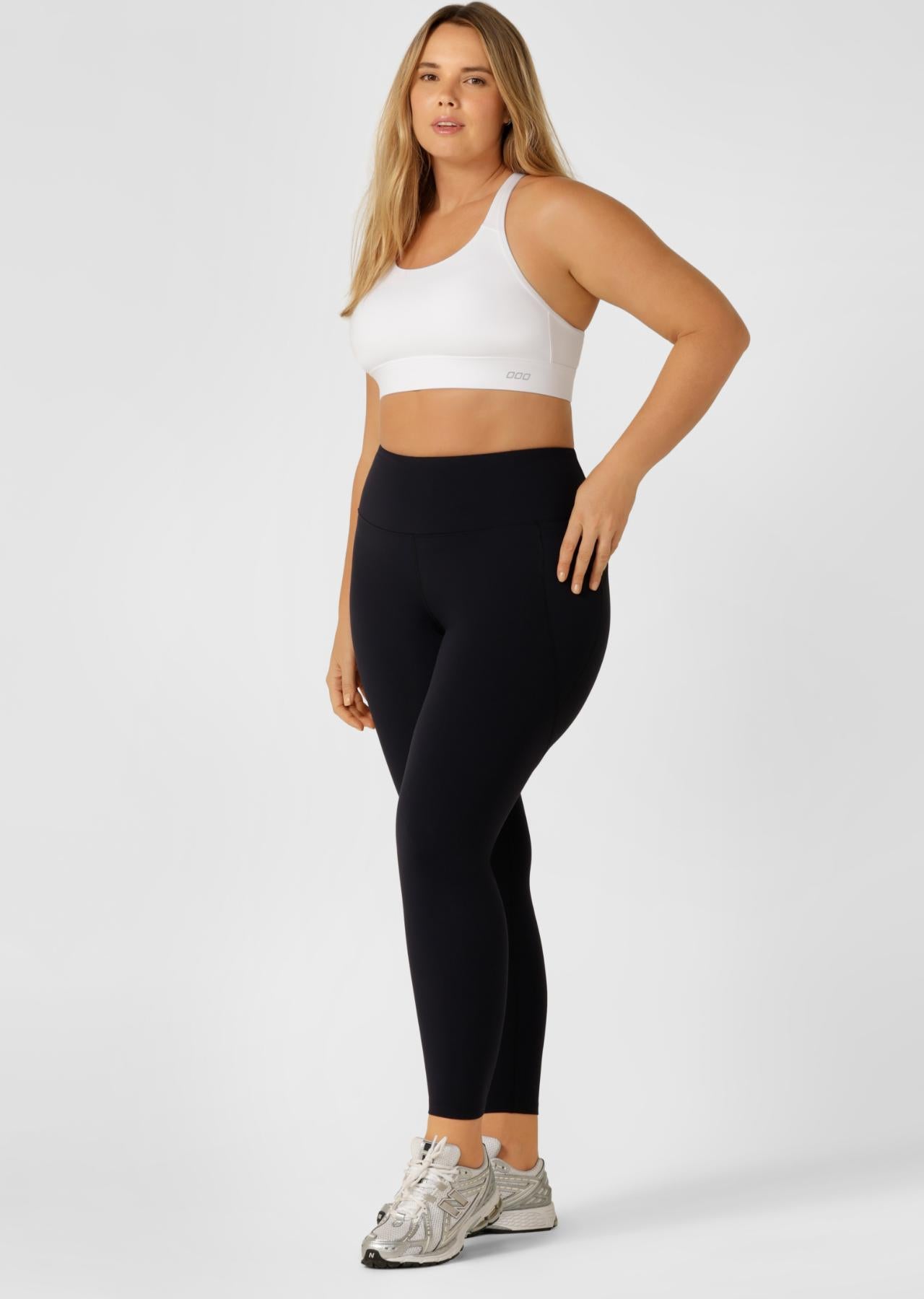 Lorna Jane Amy Phone Pocket Ankle Biter Tech Leggings - Black