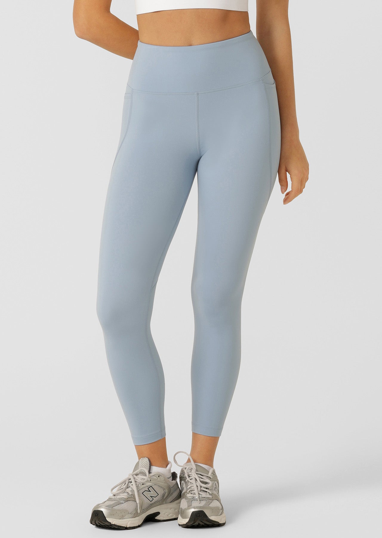 Lorna Jane Amy Phone Pocket Ankle Biter Tech Leggings - Glacier Blue