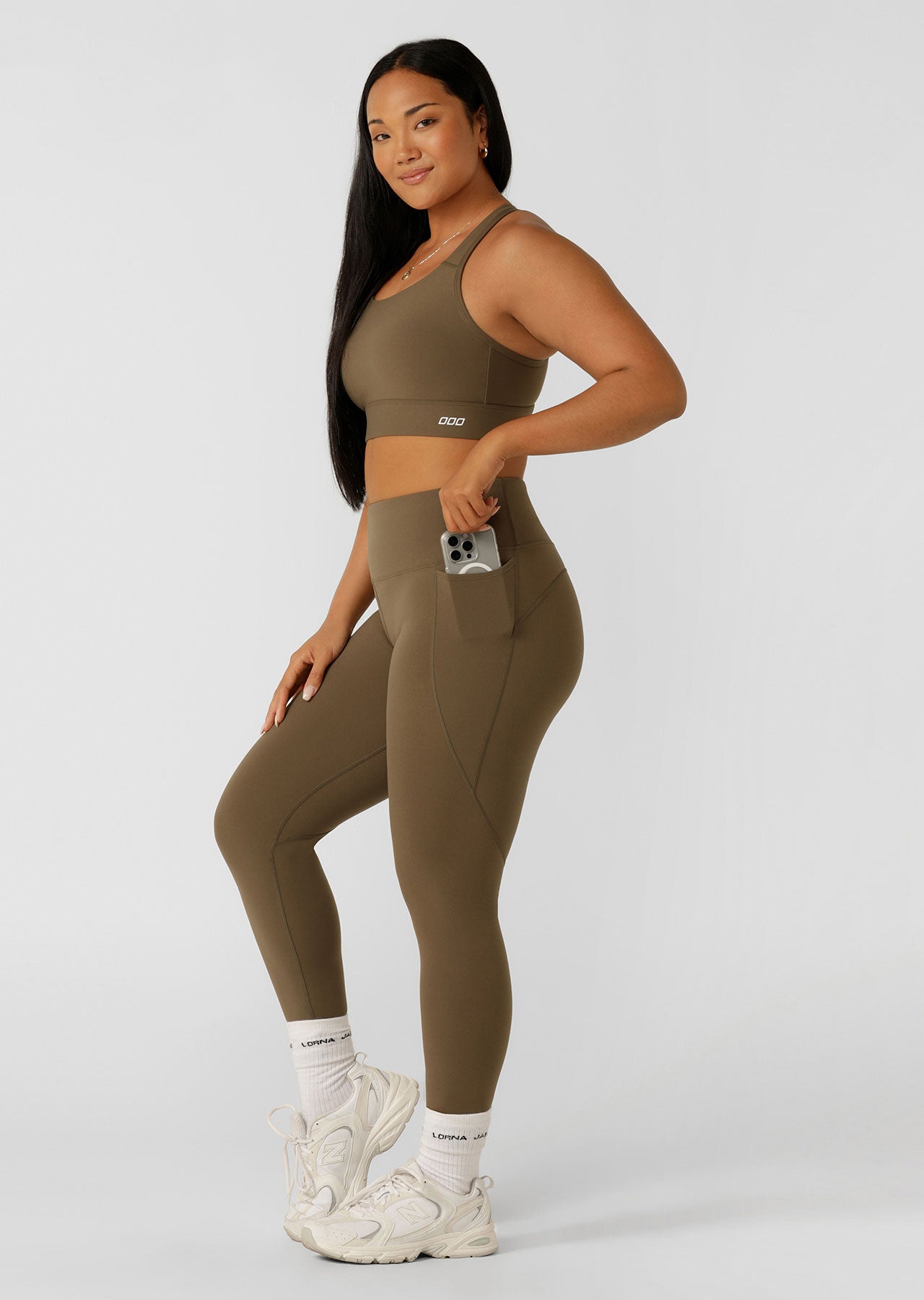 Lorna Jane Amy Phone Pocket Ankle Biter Tech Leggings - Hazel