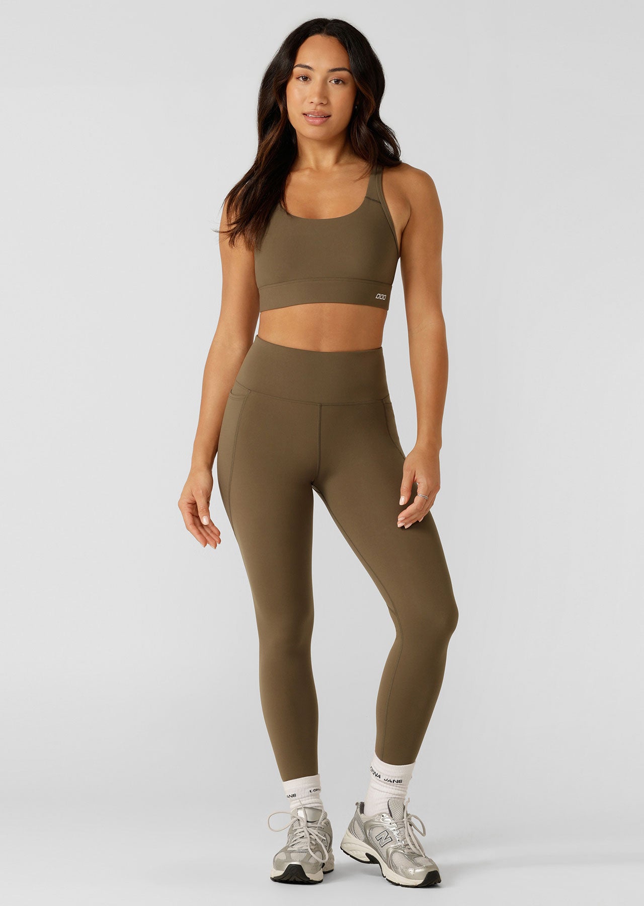 Lorna Jane Amy Phone Pocket Ankle Biter Tech Leggings - Hazel